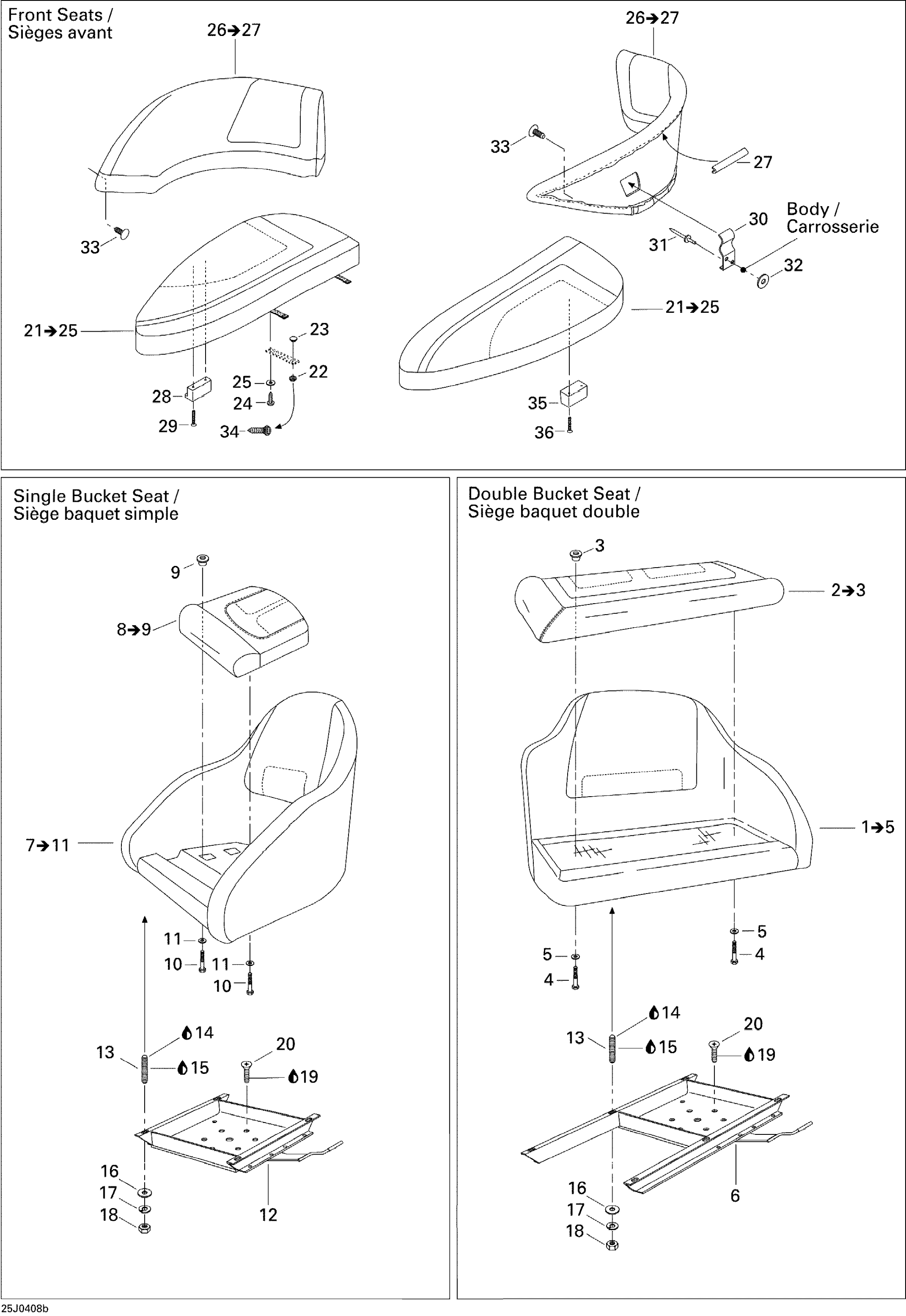 Seat (Front, Driver and Passenger Seat)
