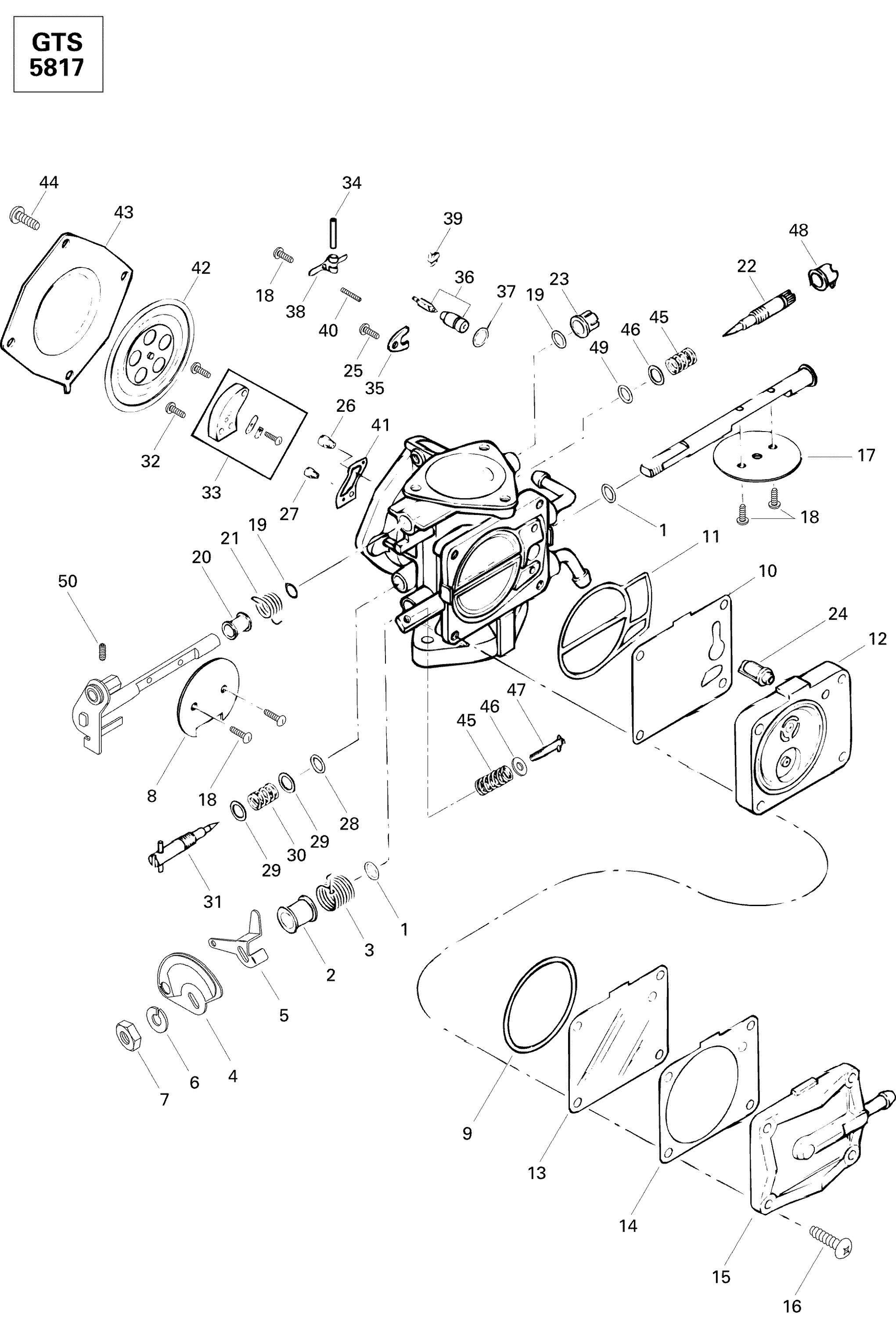 Схема узла: Carburetor 587
