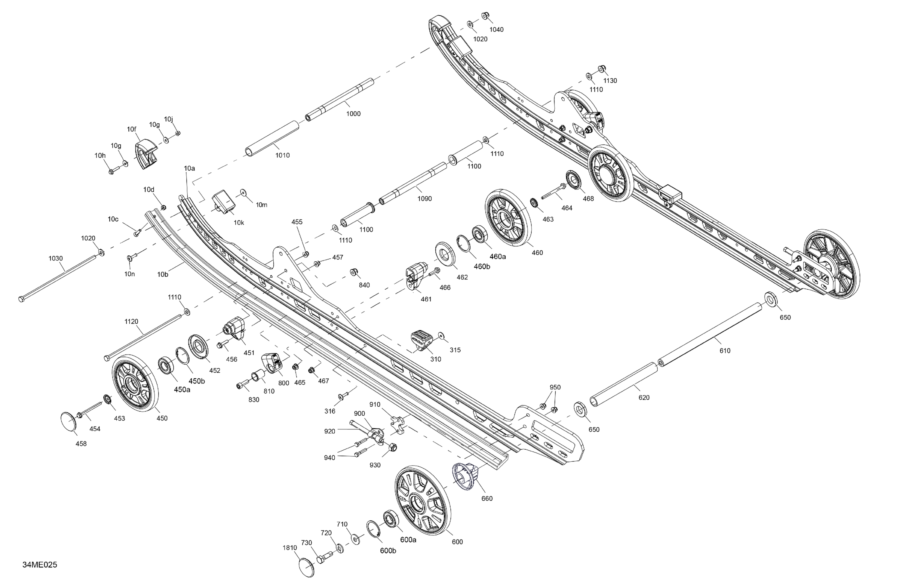 Схема узла: Suspension - Rear - Lower Section