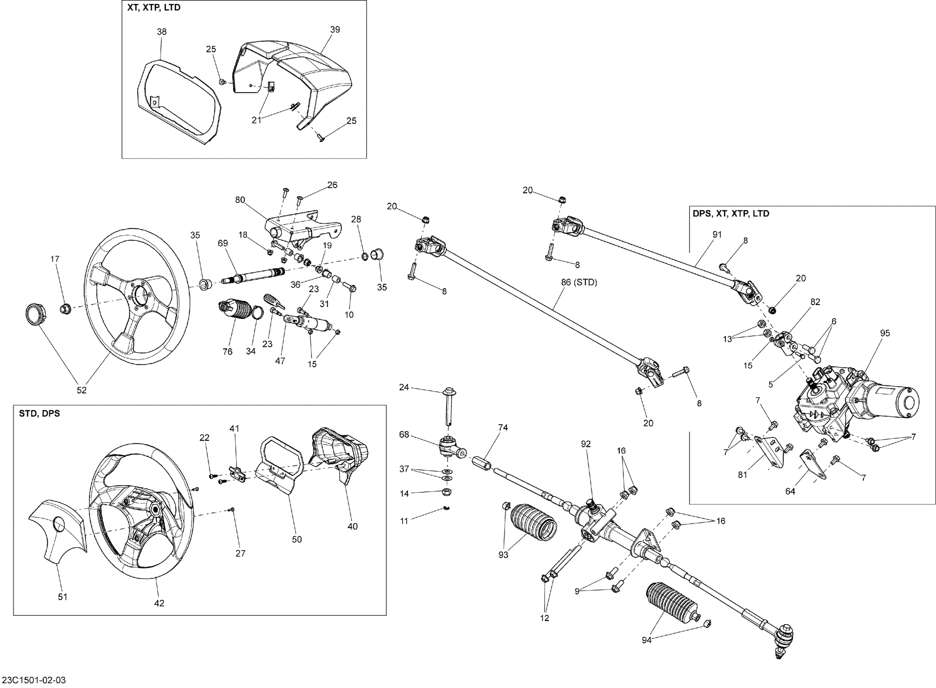 Схема узла: Steering _23C1503