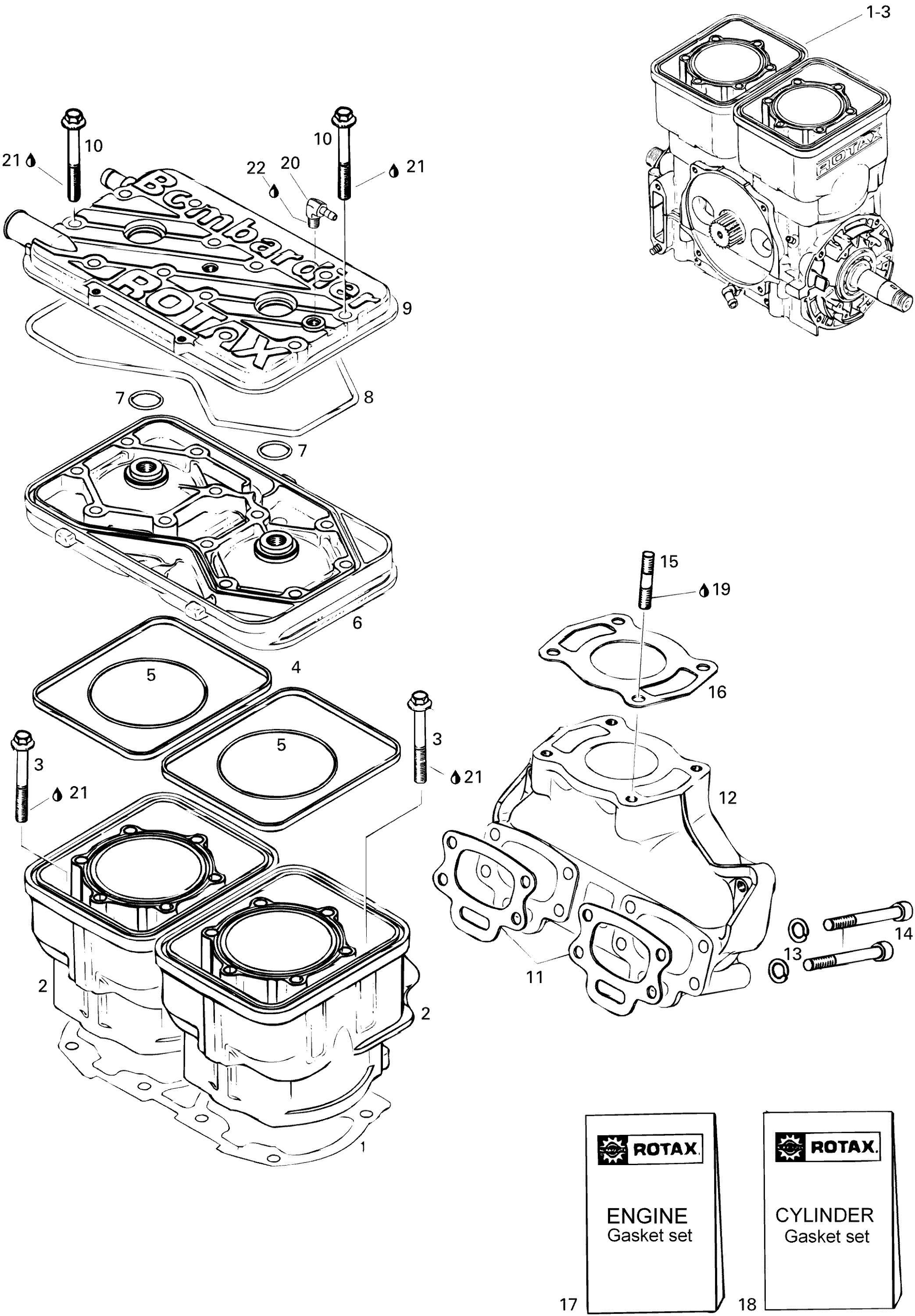 Cylinder And Exhaust Manifold