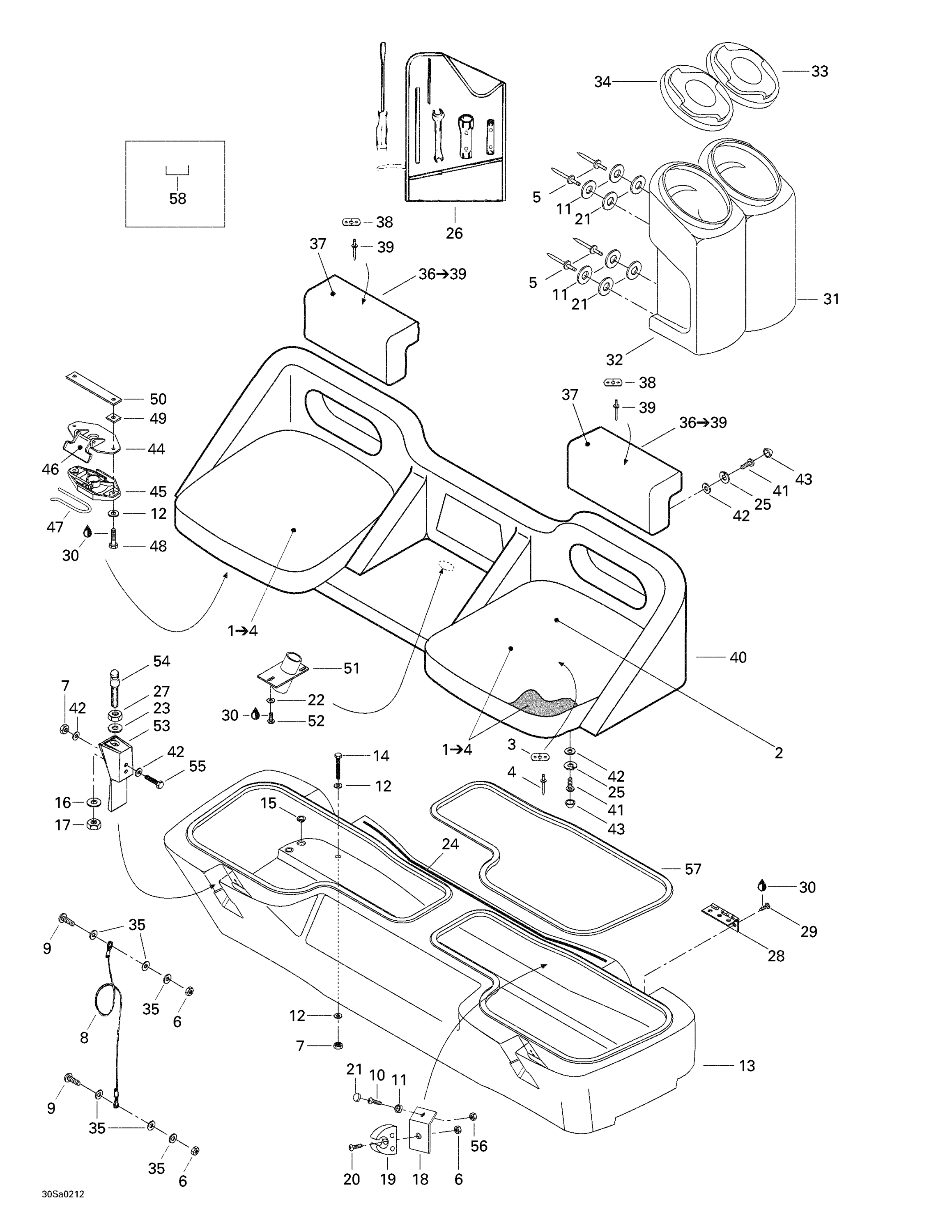 Rear Seat And Storage Compartment