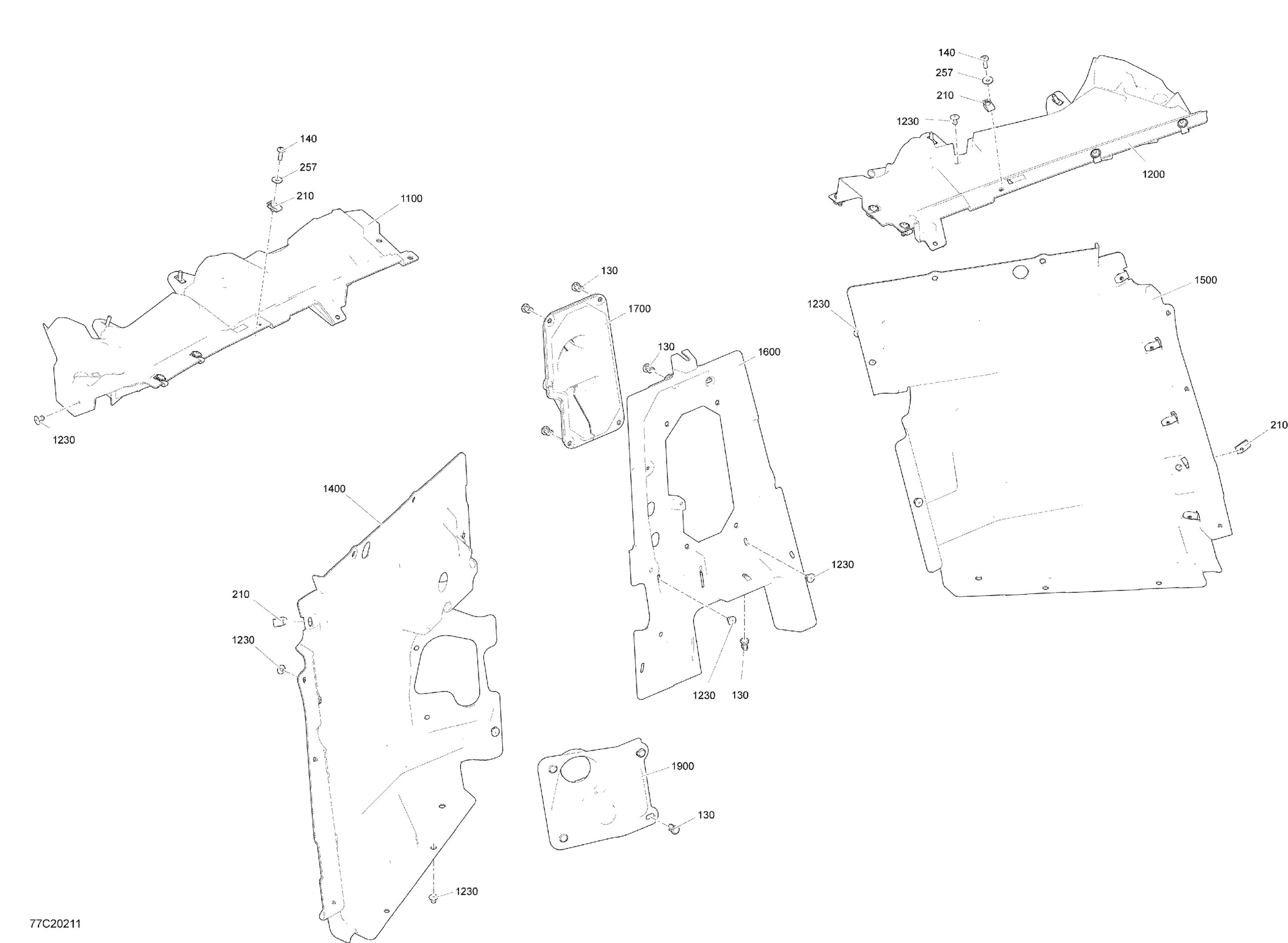Cab Interior - Firewall - STD - XDS - XRS