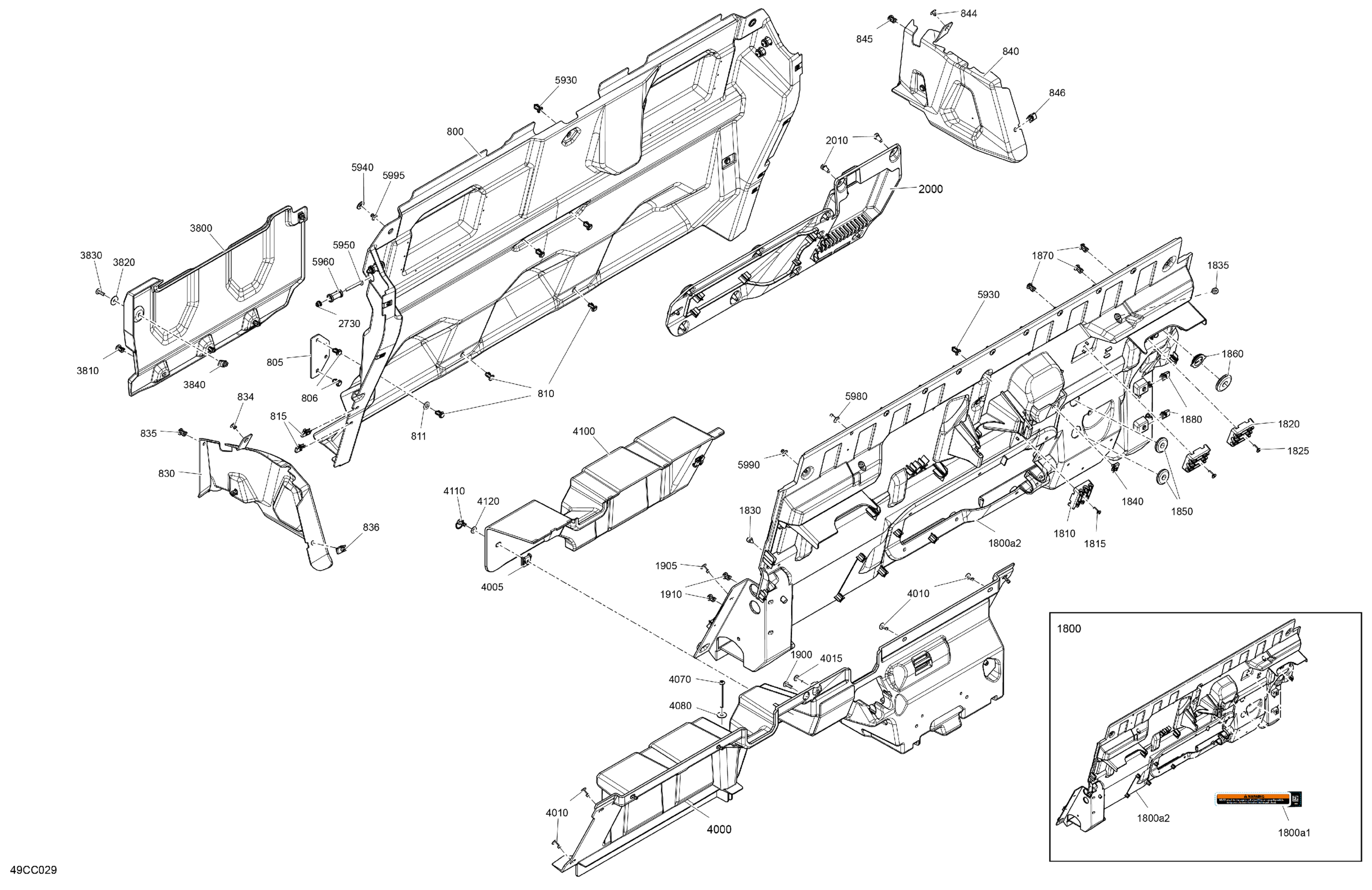 Cab Interior - Back Wall