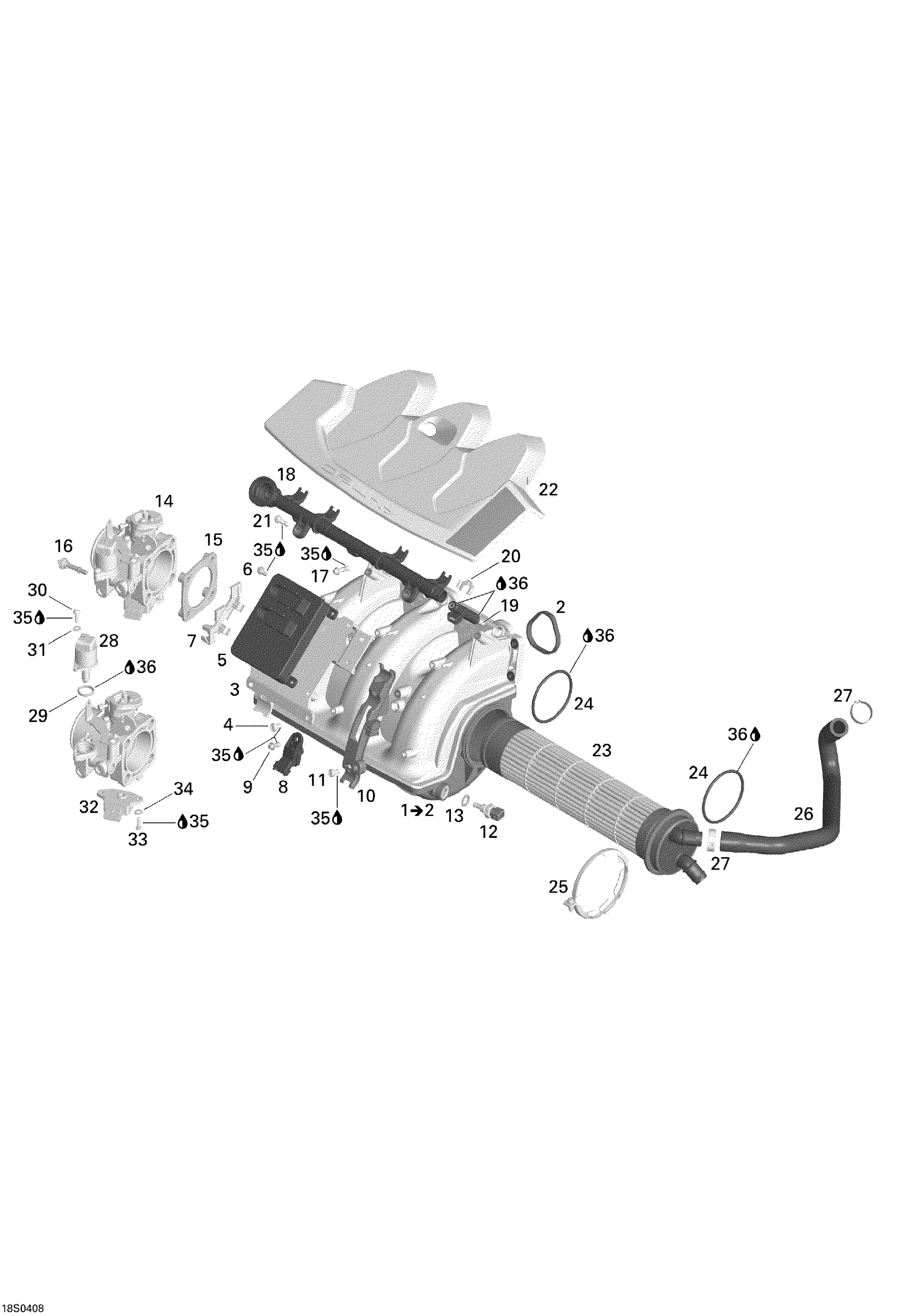 Схема узла: Air Intake Manifold