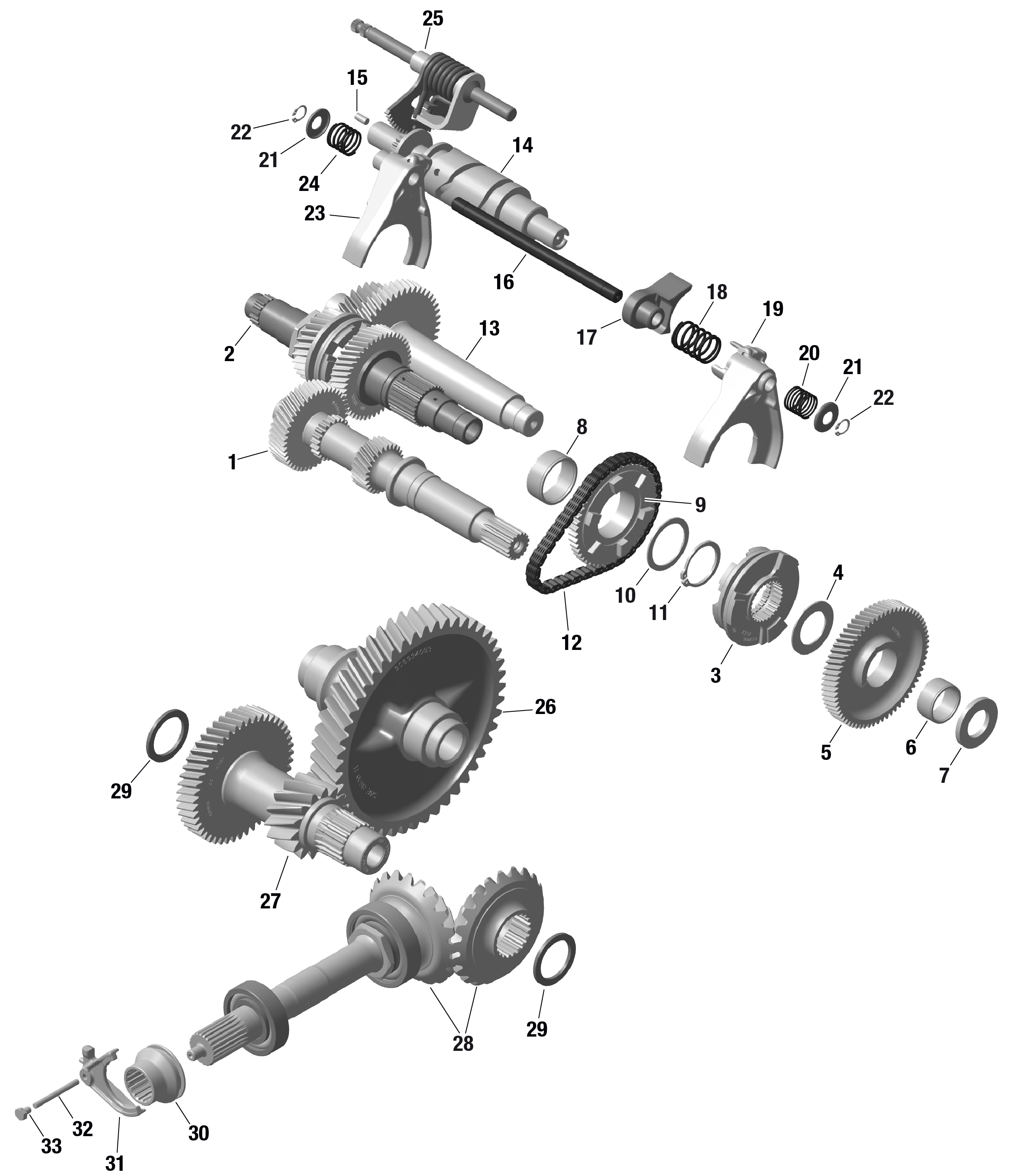 ROTAX - Gear Box 2 - 686 812 - Hua Yong - 1st Generation