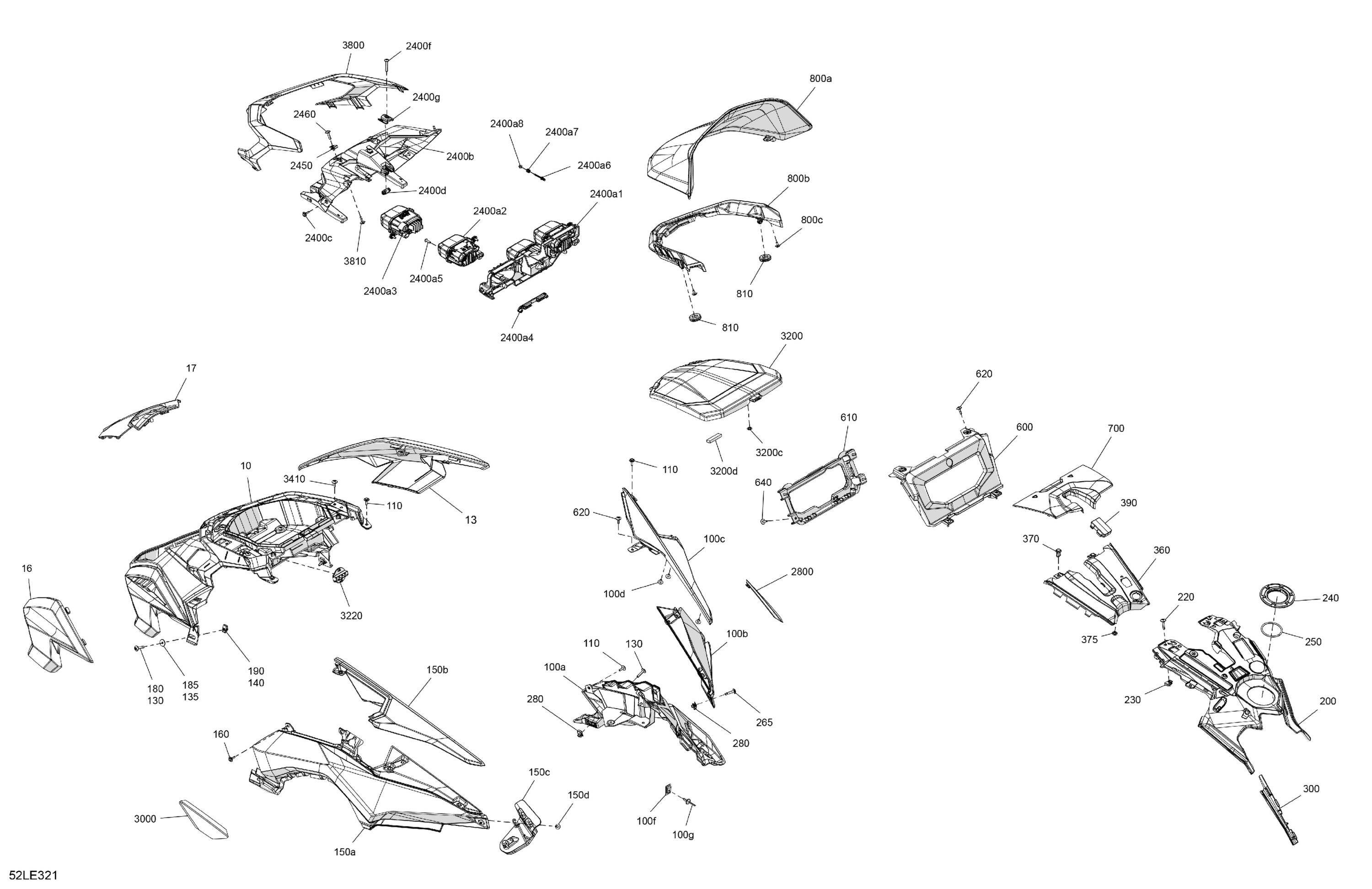 Body - Hood Section and WindShield