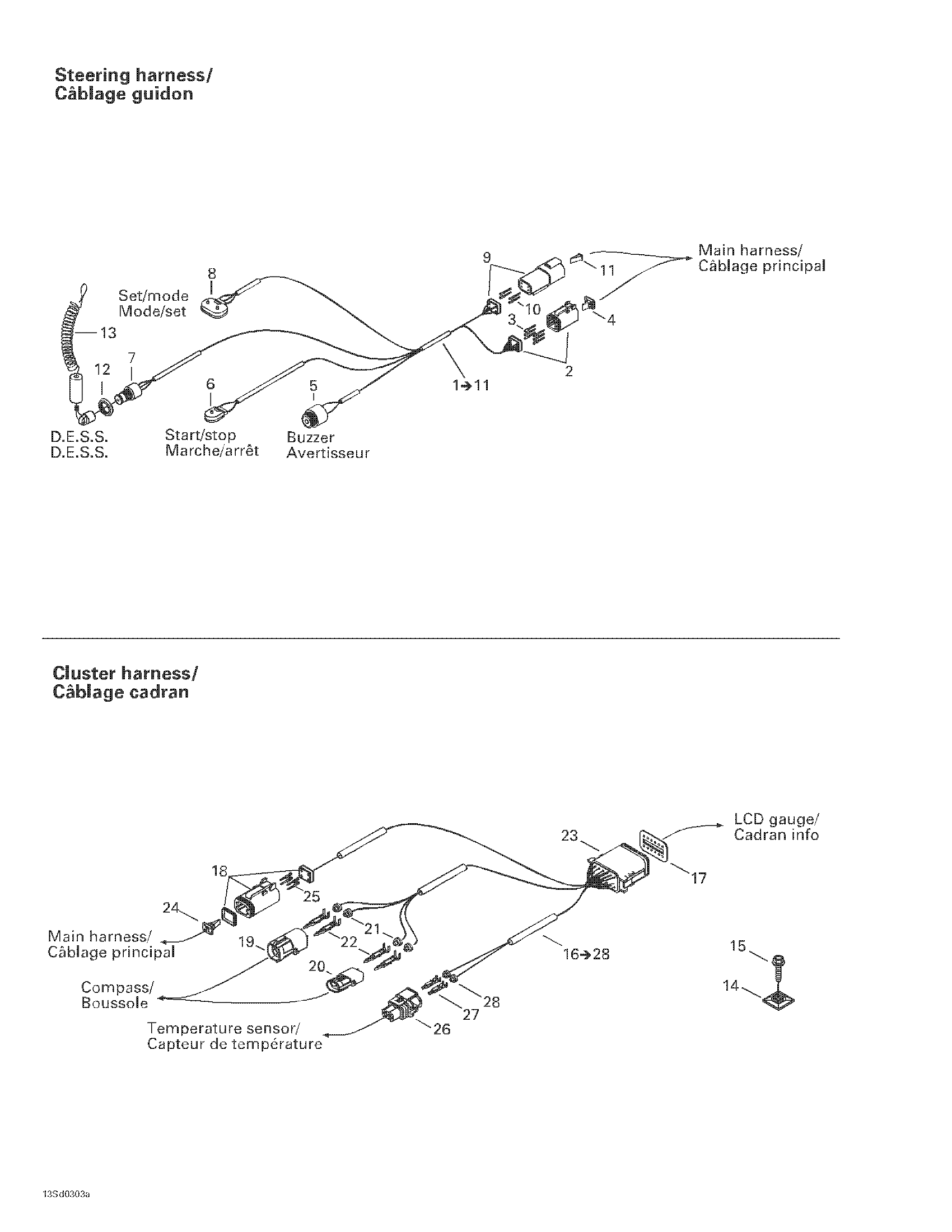 Схема узла: Steering And Cluster Harness