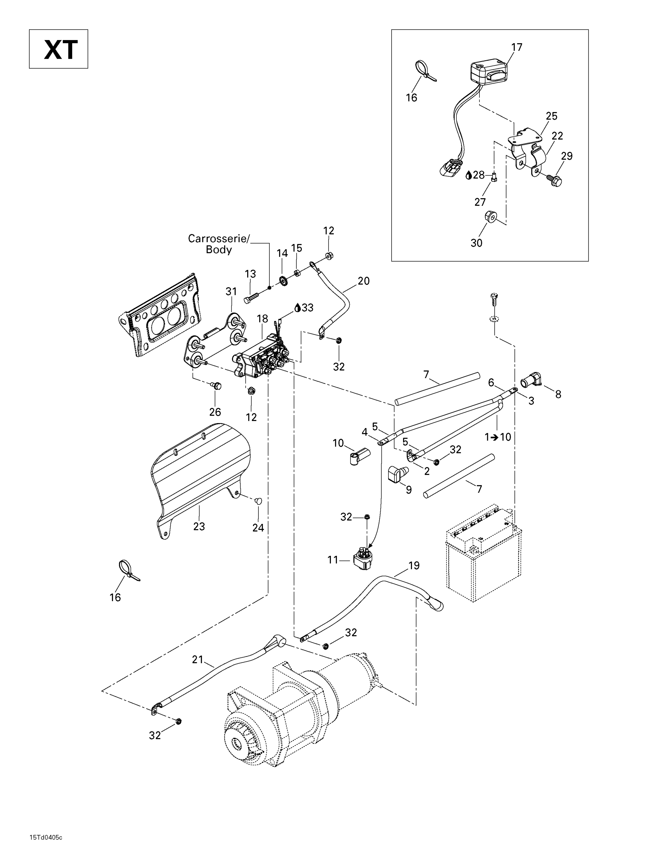 Схема узла: Electrical Accessories (Quest XT)