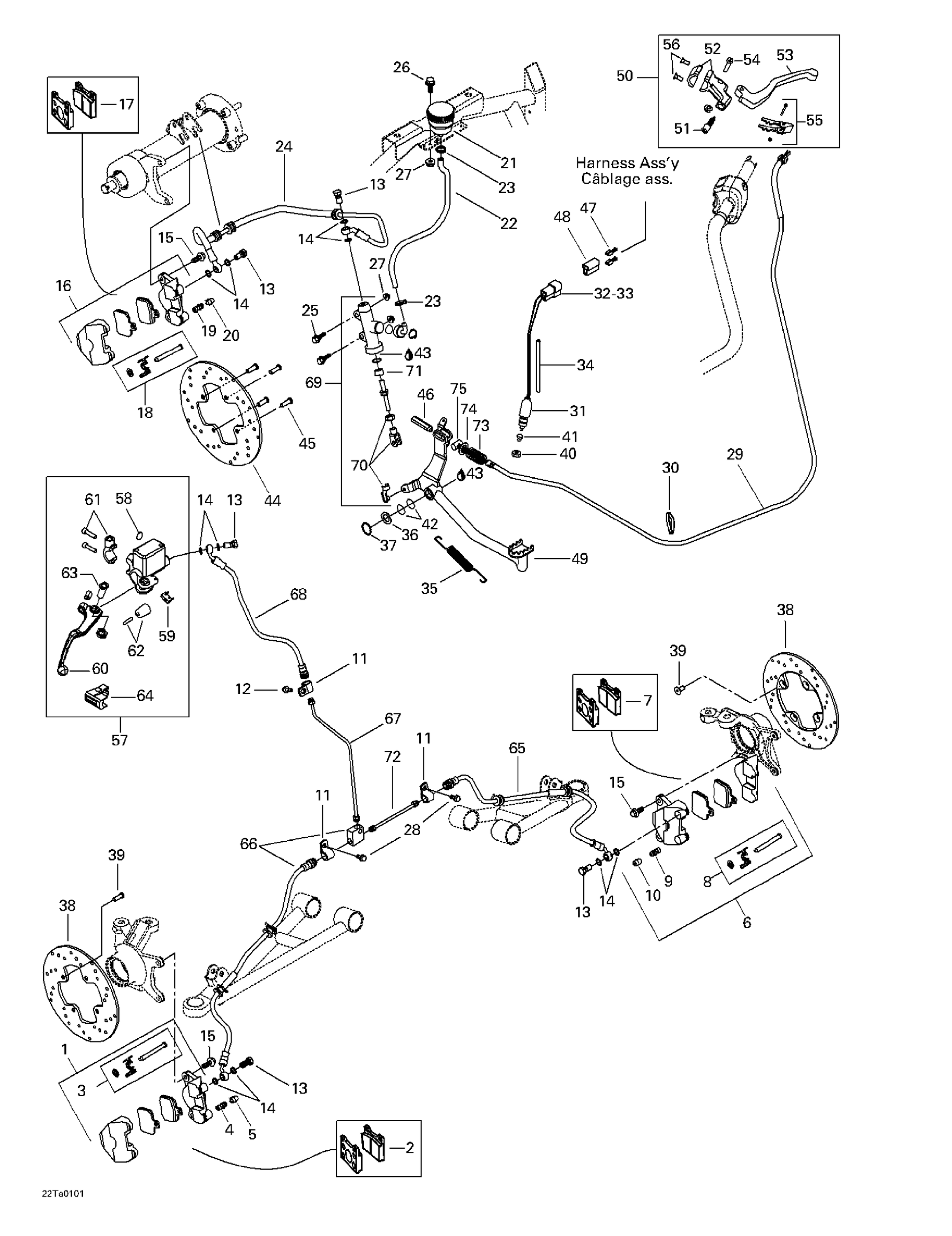 Схема узла: Hydraulic Brake