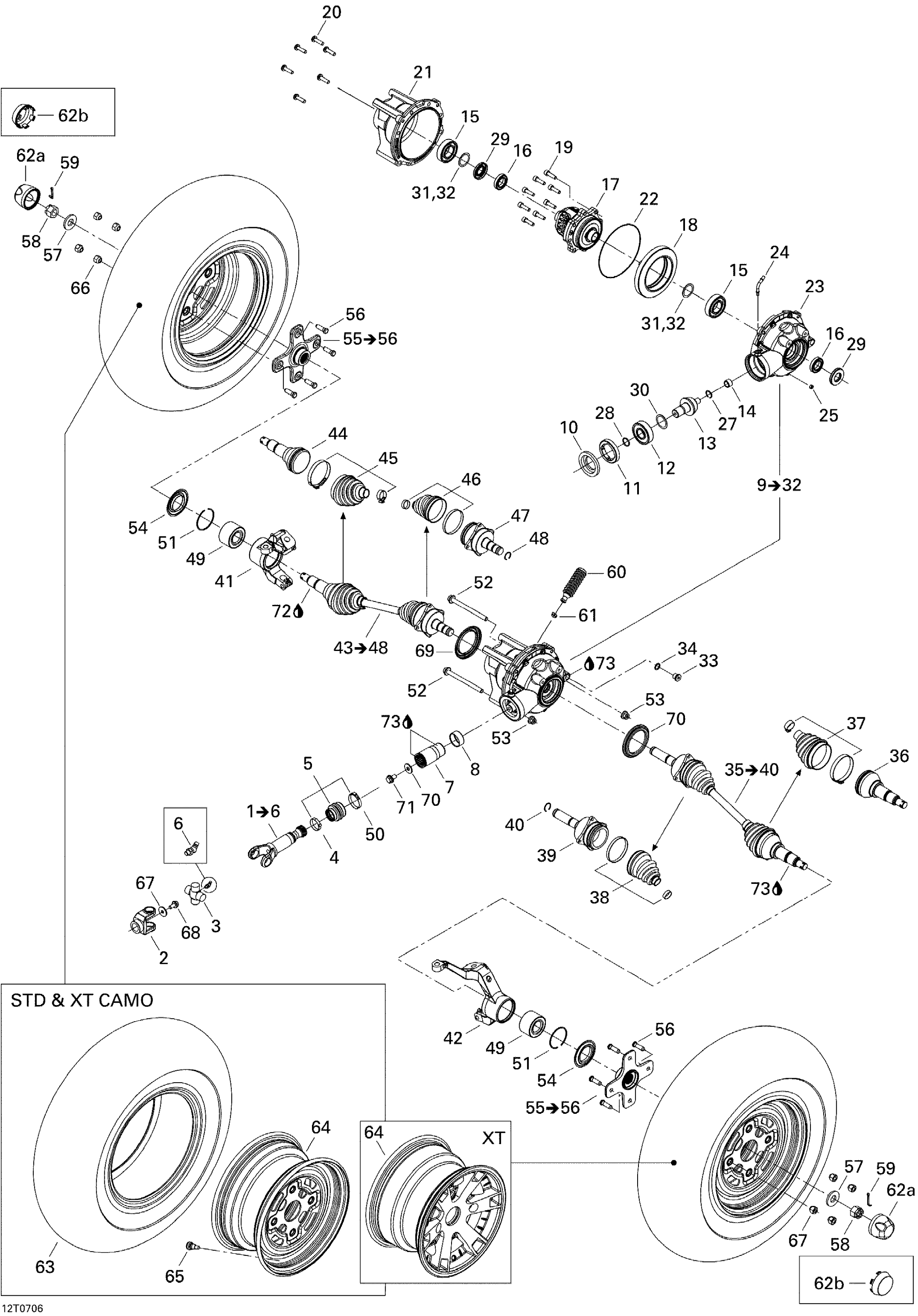 Drive System, Front XT
