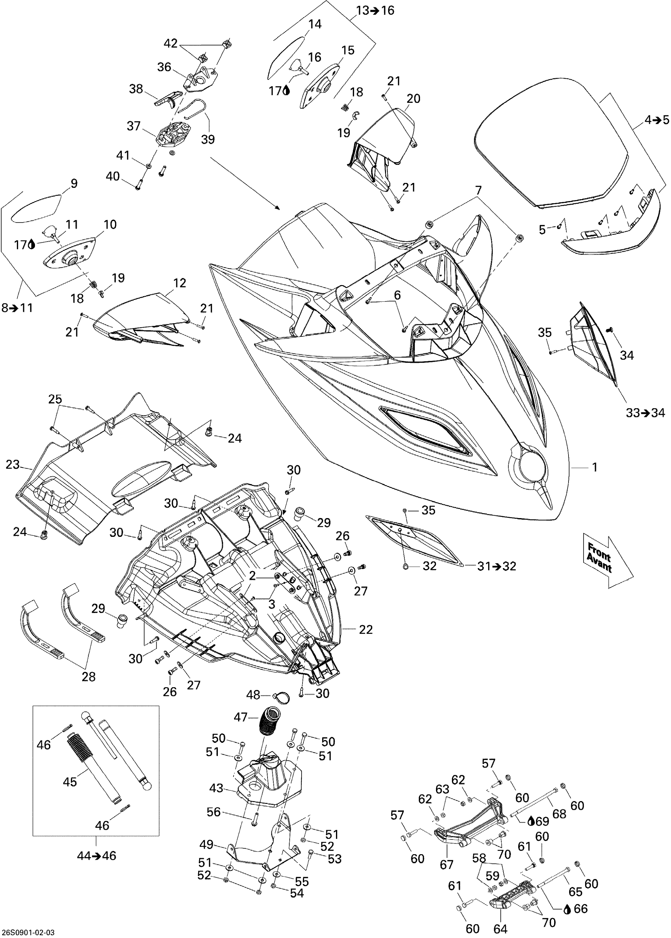 Схема узла: Front Storage Compartment