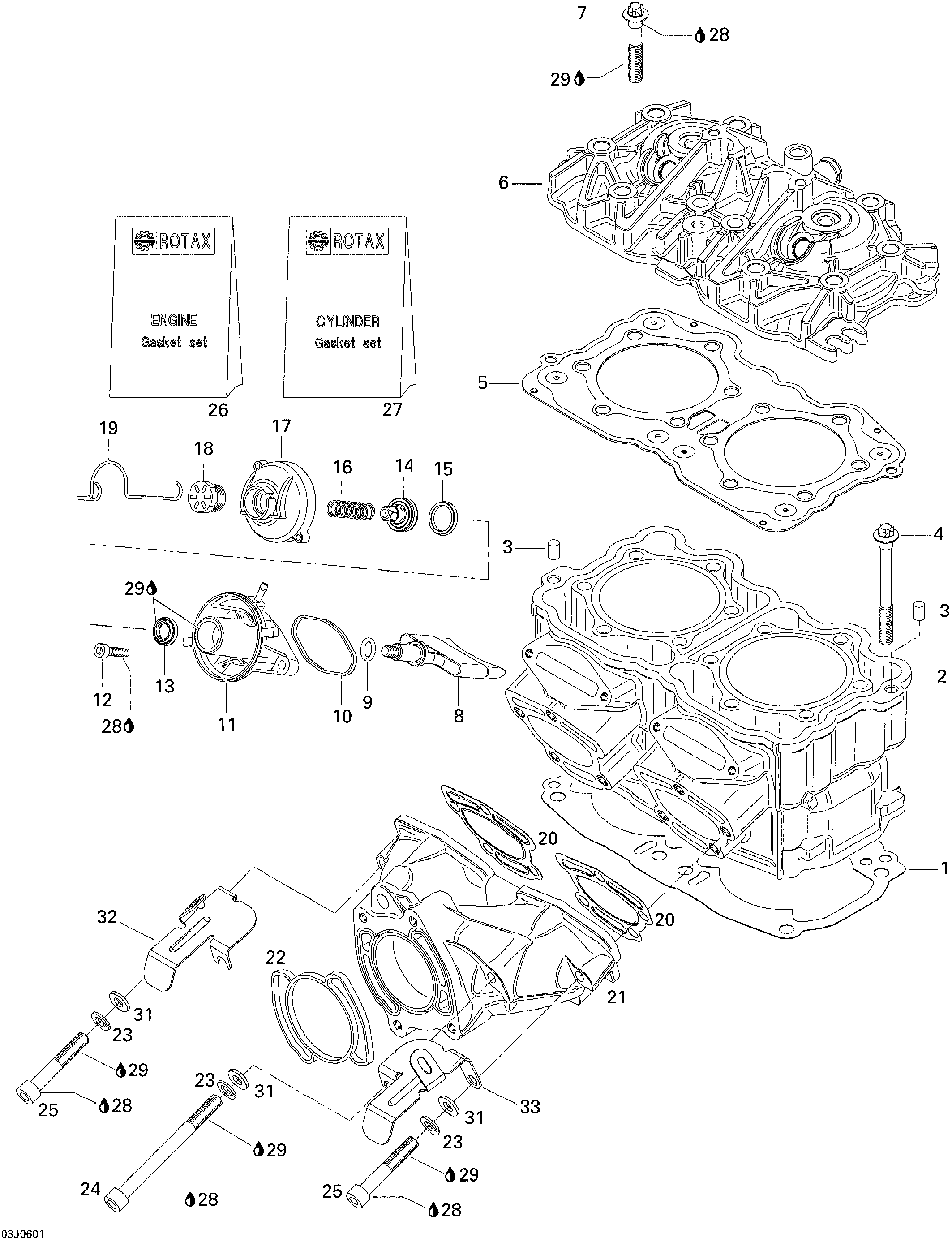 Cylinder And Exhaust Manifold