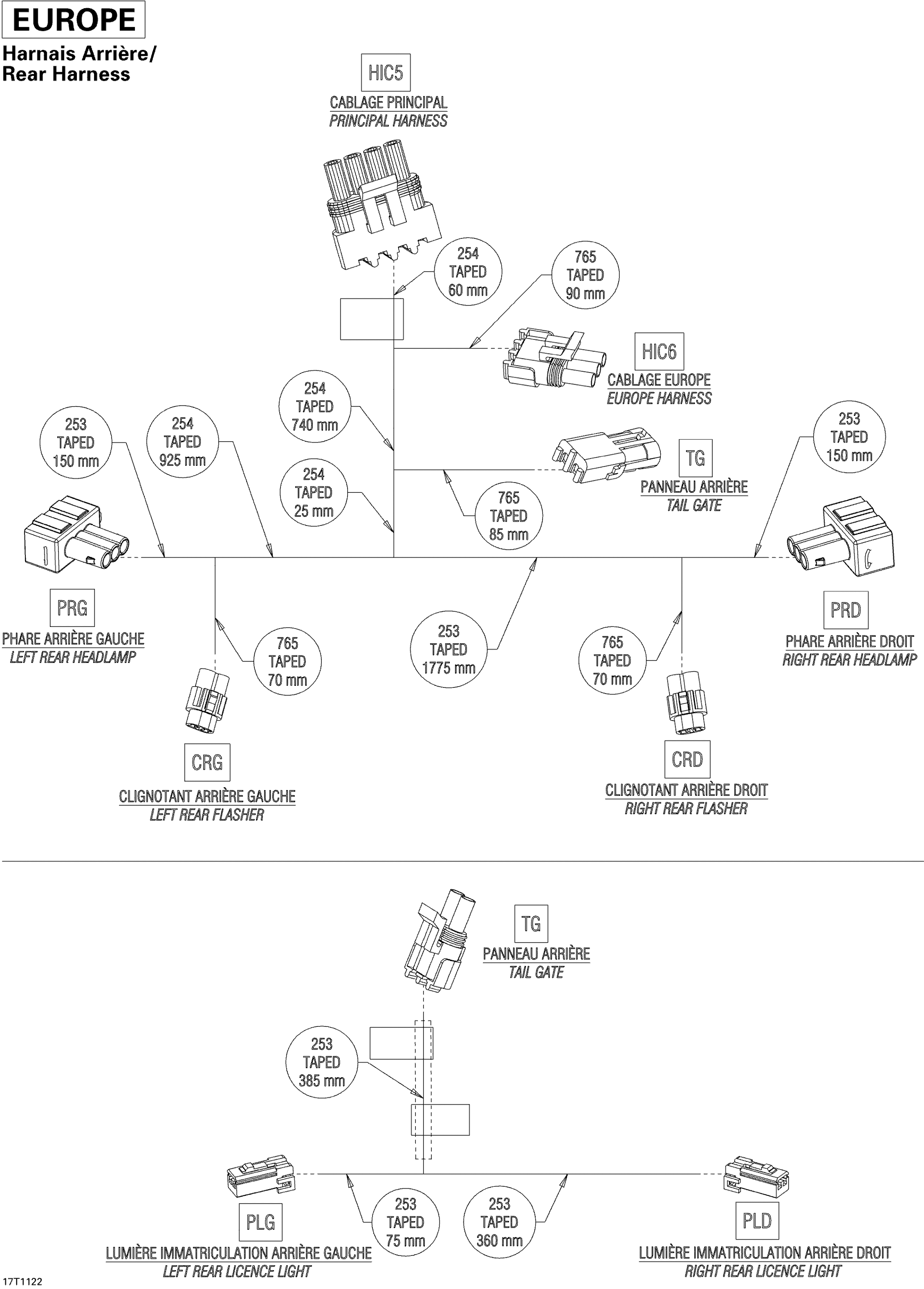 Electrical Harness, Rear Section