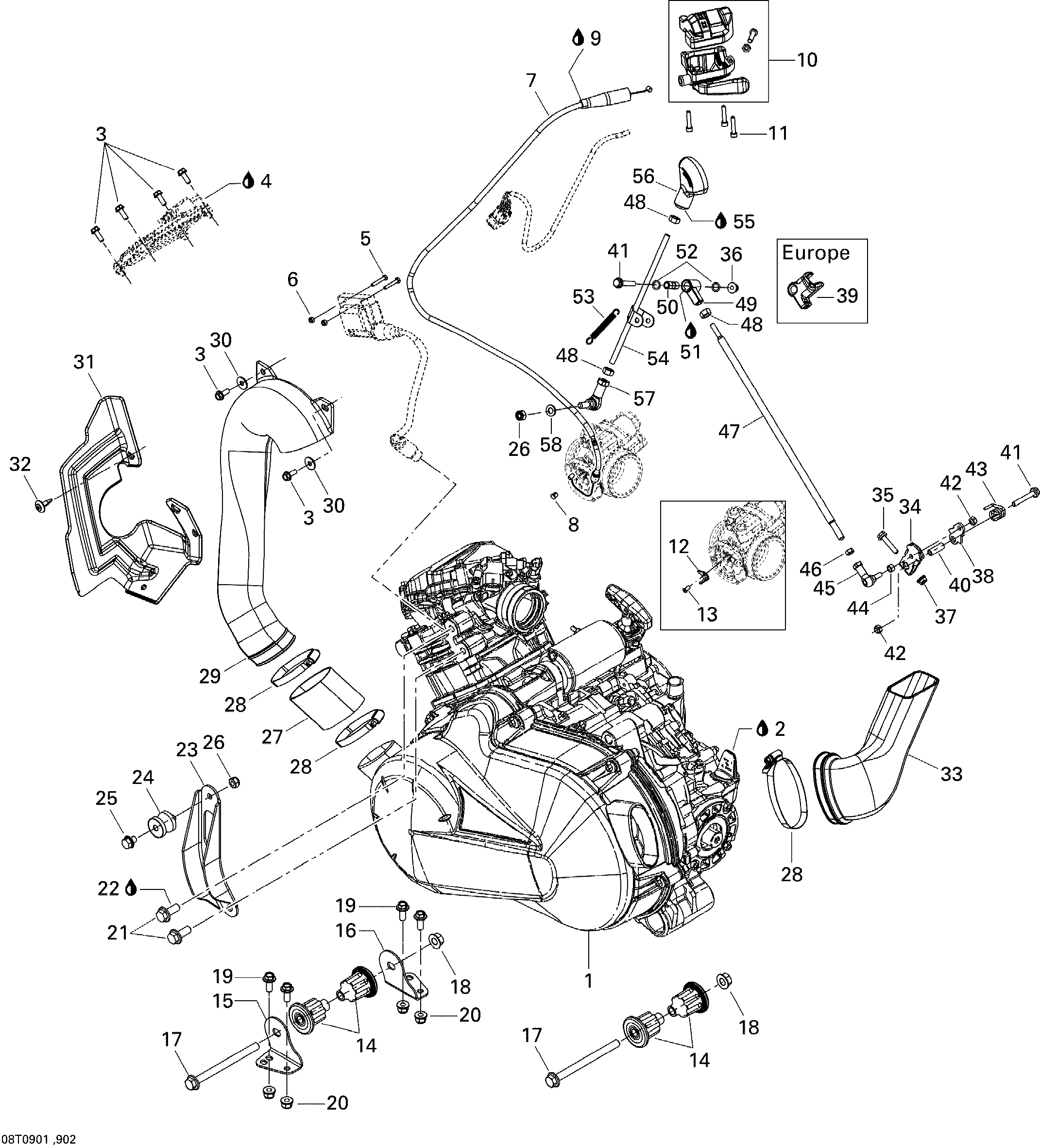 Схема узла: Engine And Engine Support