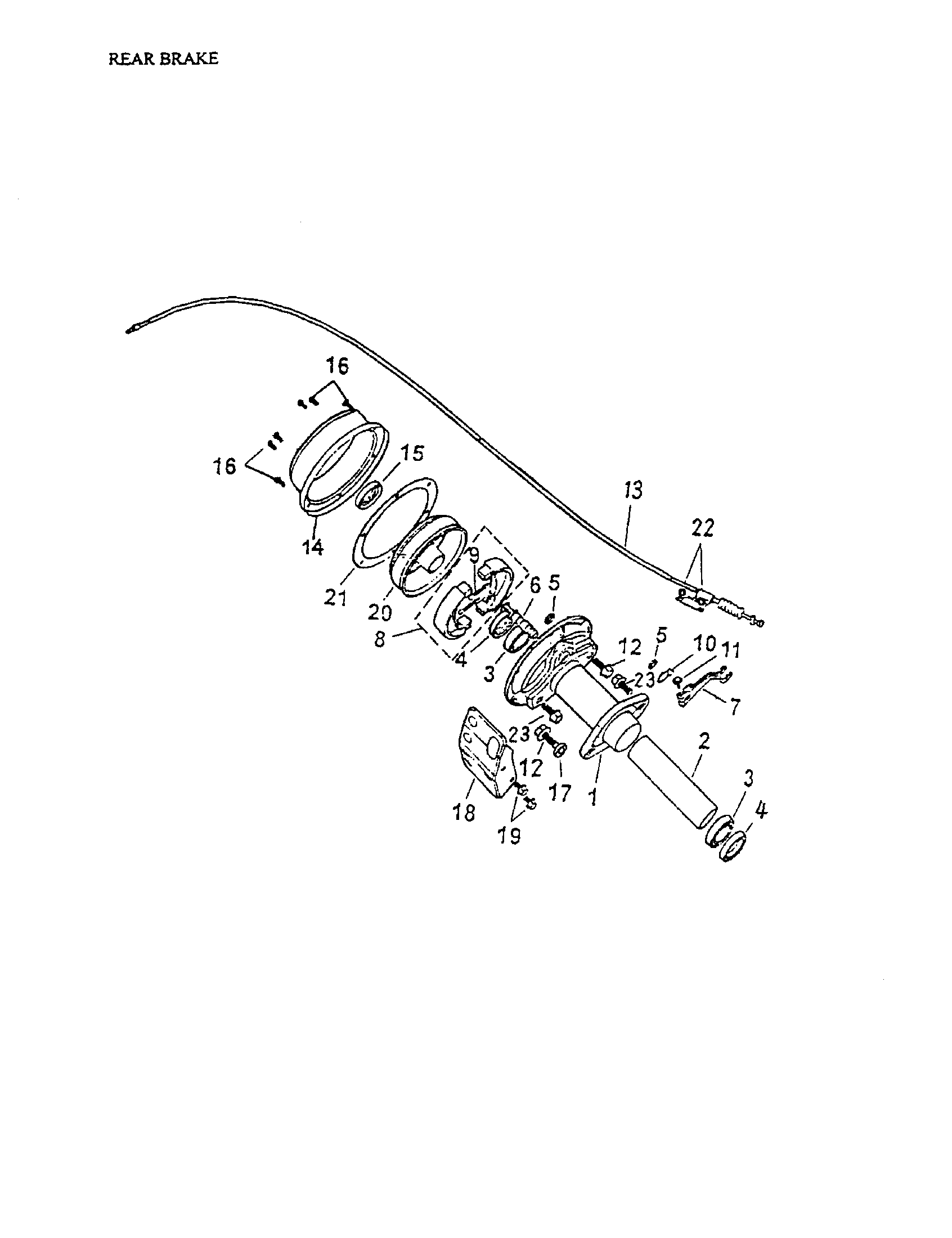 Rear Brake 166-20