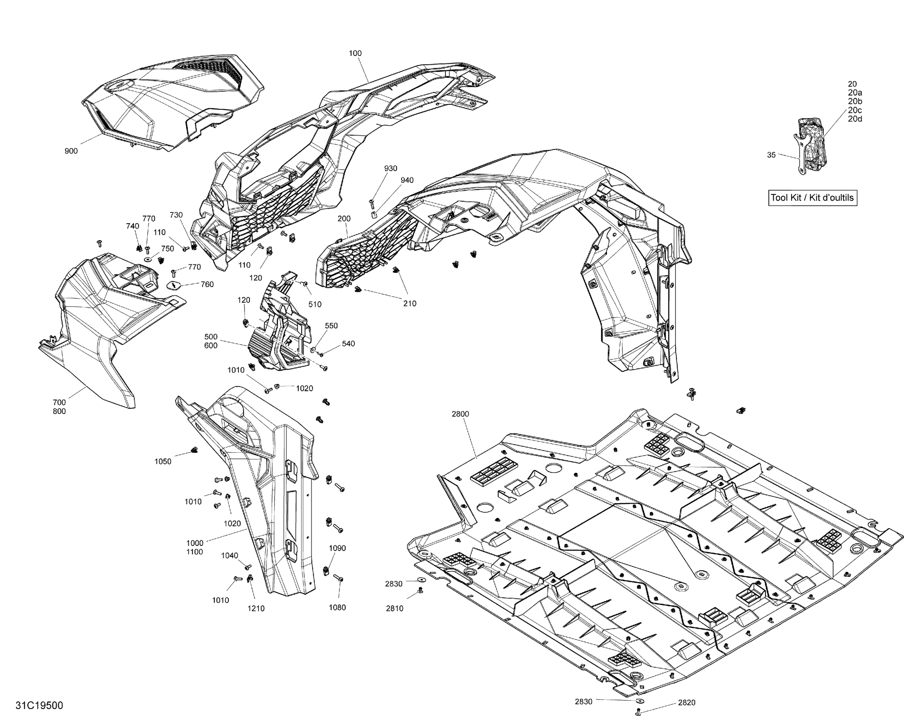 Body - Front Parts - Red