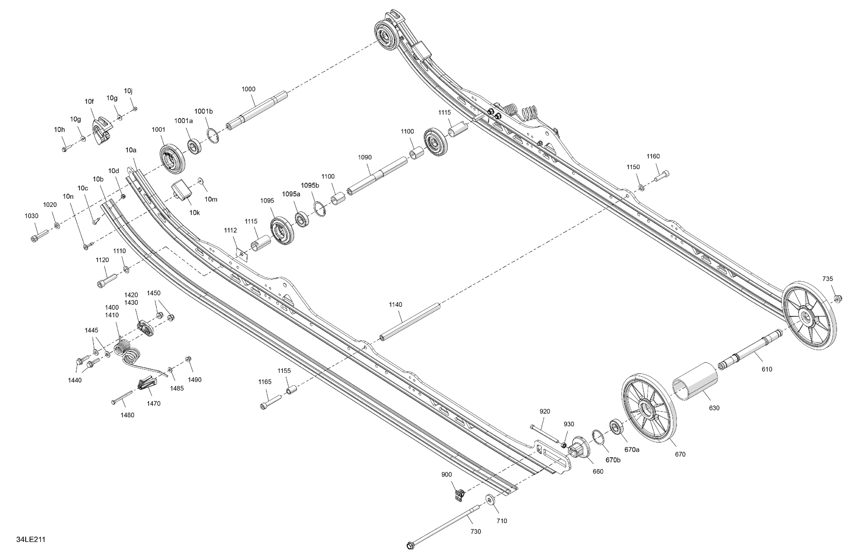 Схема узла: Suspension - Rear - Lower Section