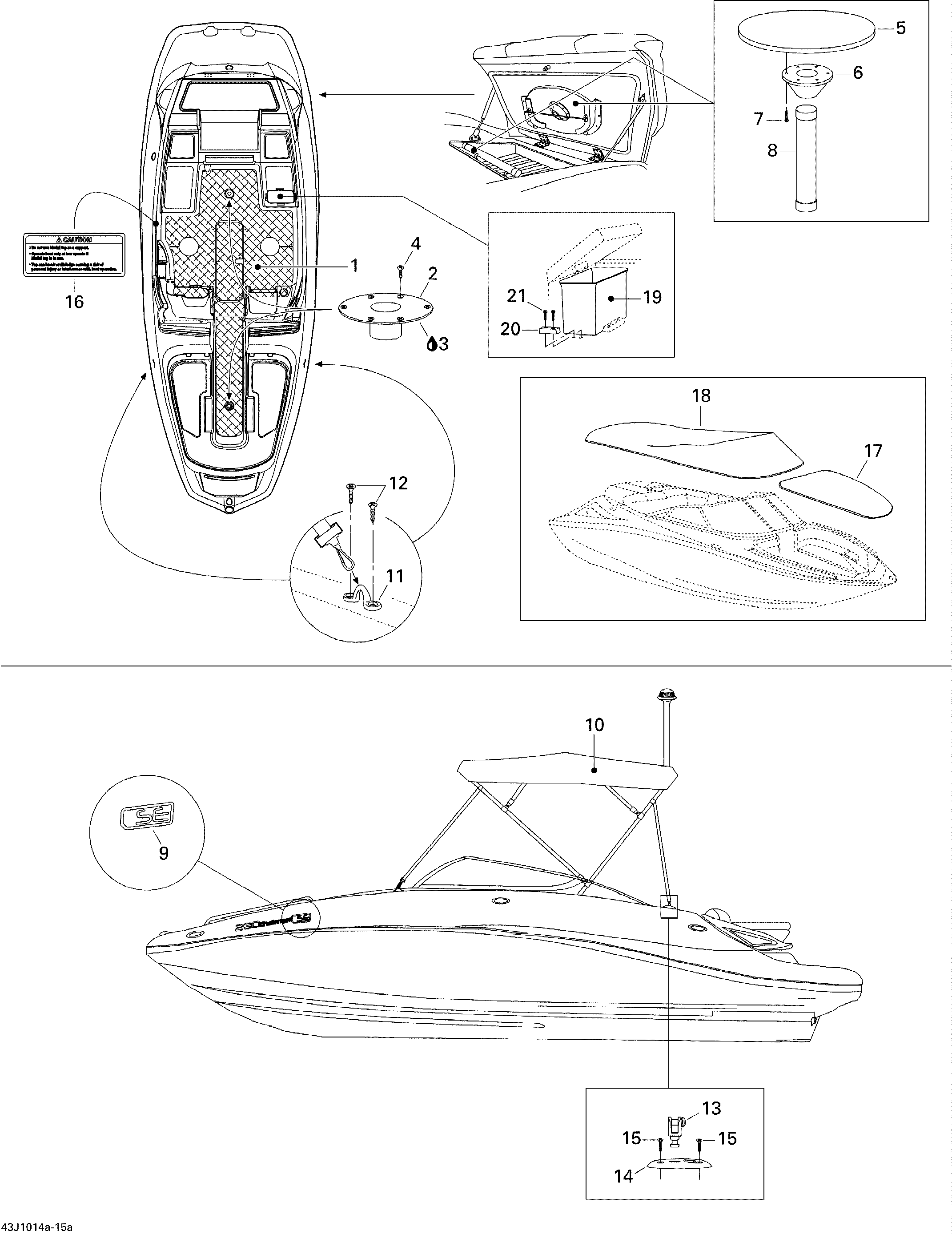 Bimini Top Without Tower