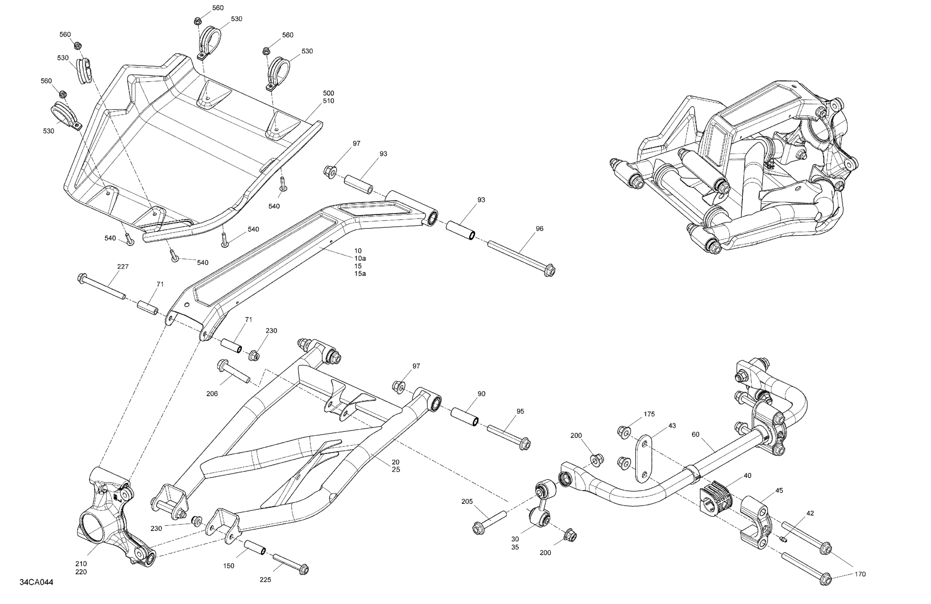 Схема узла: Suspension - Rear - Built After January 18th