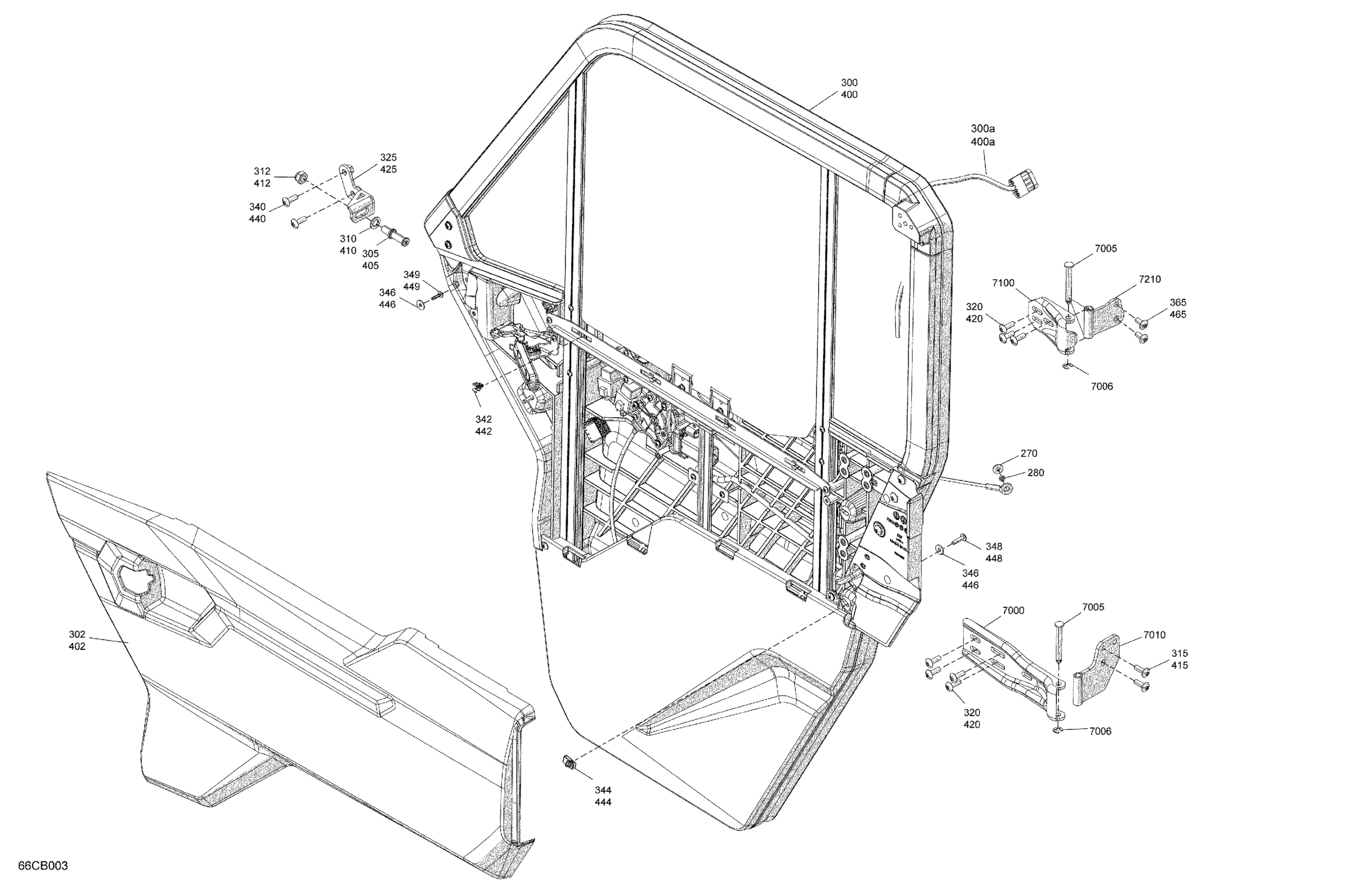 Enclosure Cab - Front Doors