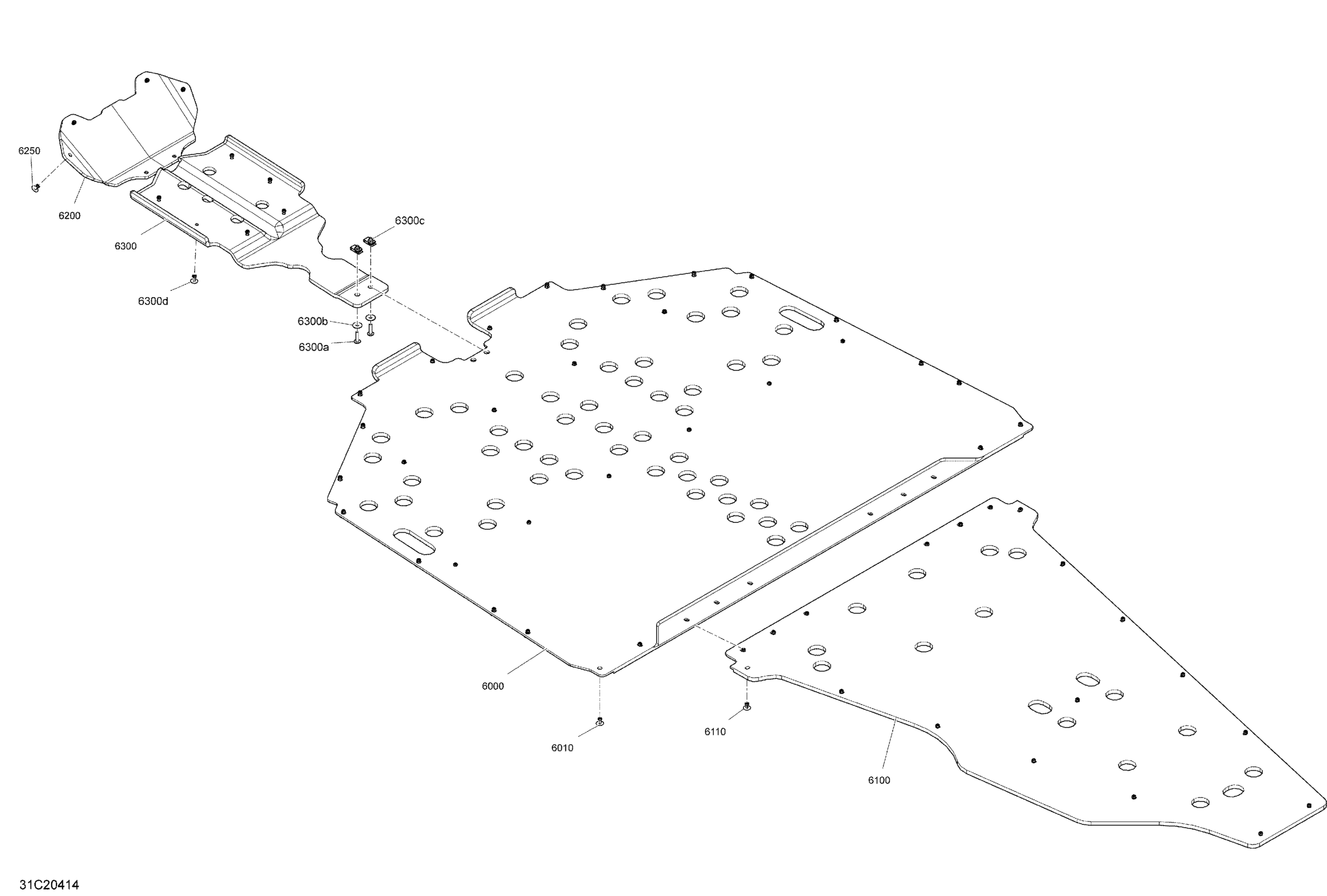 Body - Skid Plate - XRS - Black