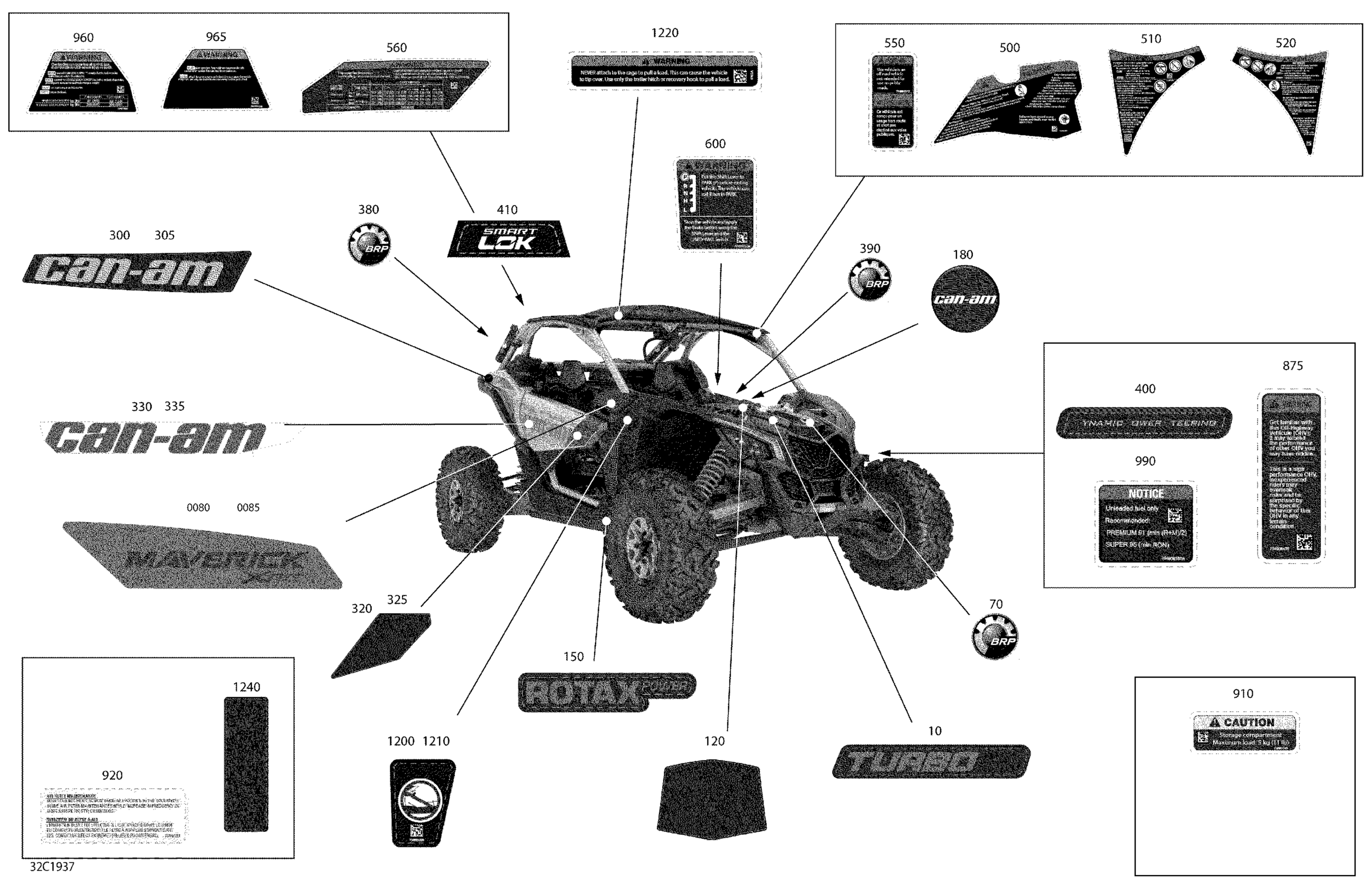 Decals - Turbo R - Package XRS