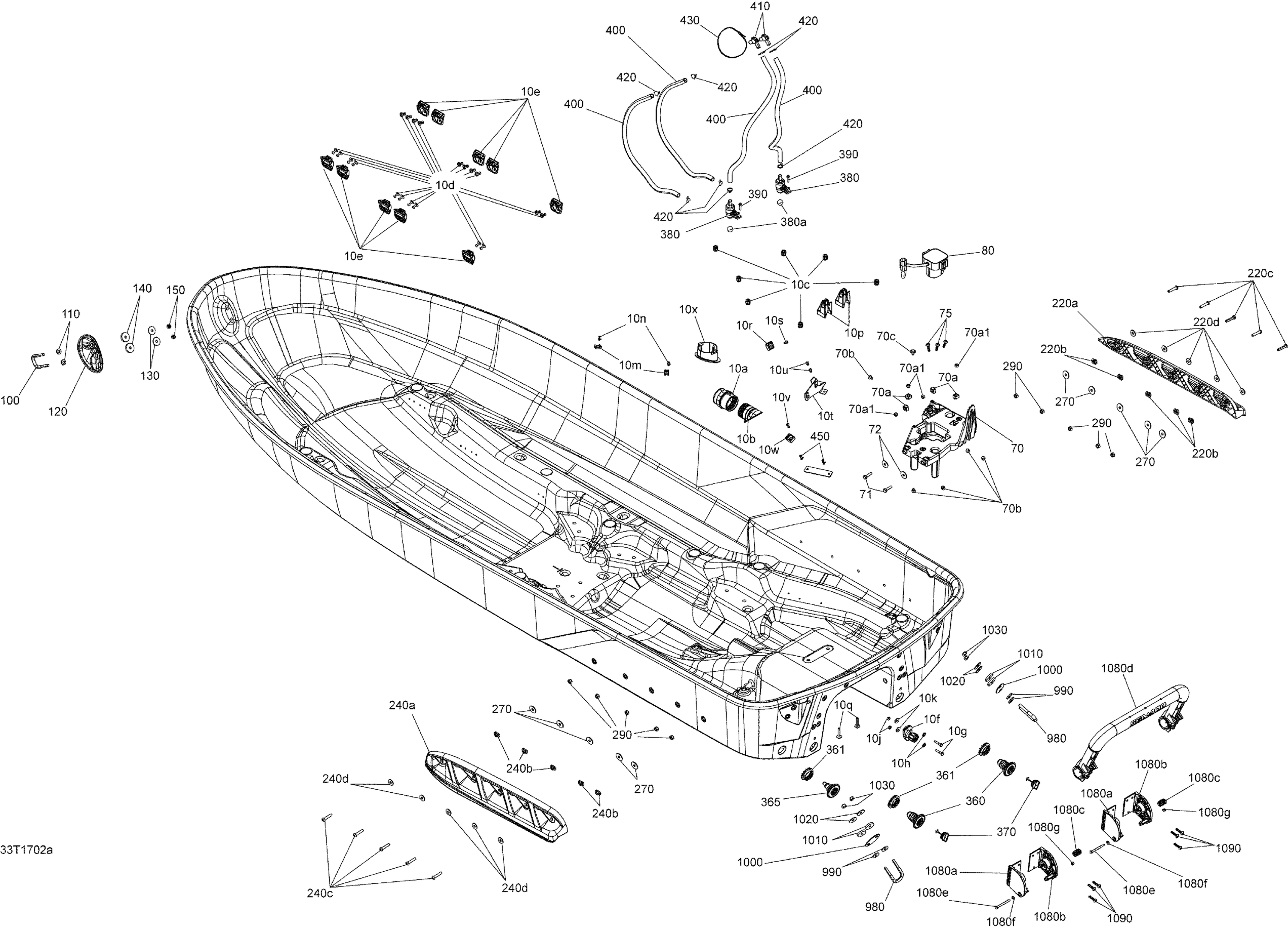 Схема узла: Hull - Model with Suspension
