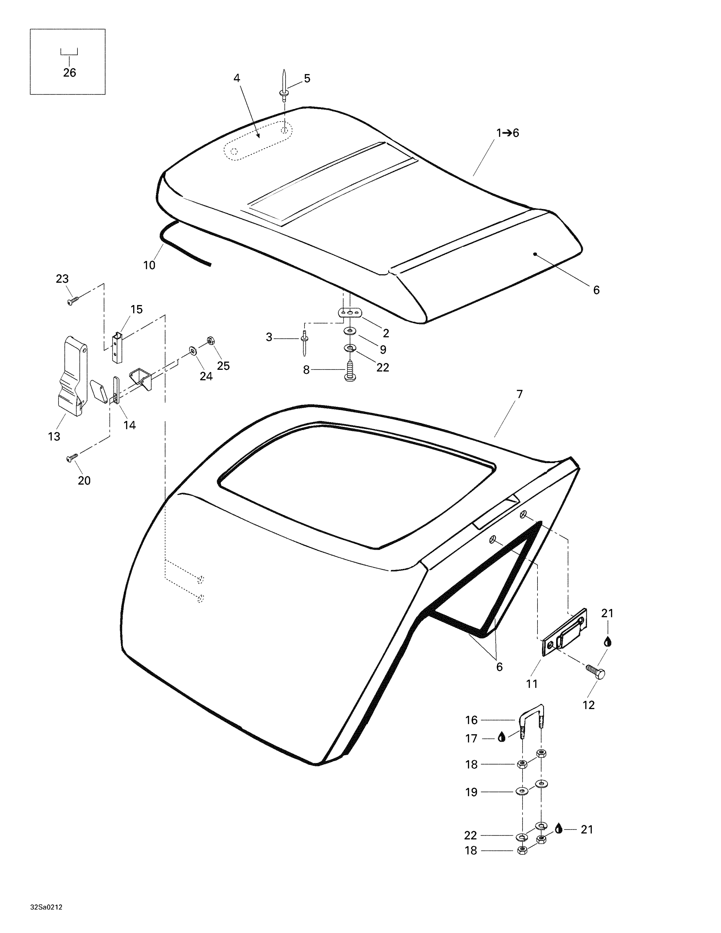 Engine Cover And Seat