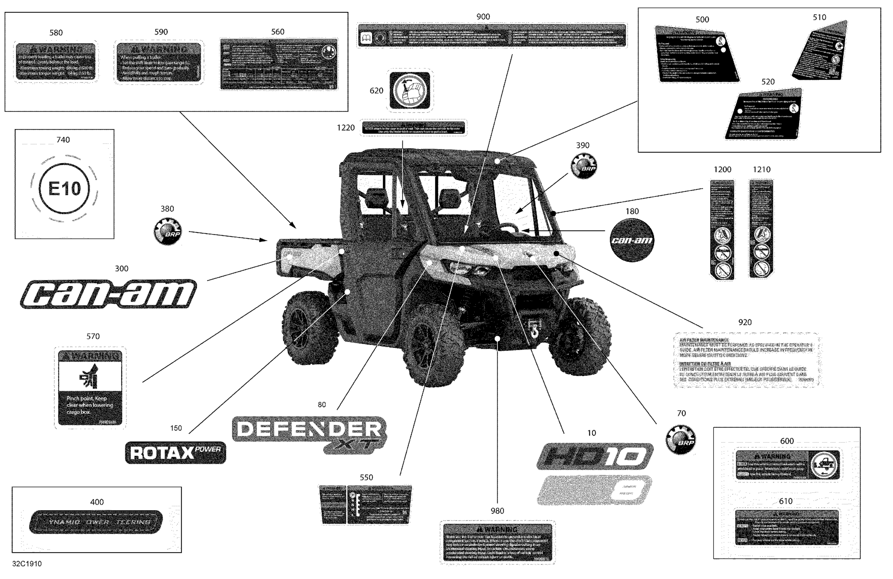 Схема узла: Decals - HD8 - XT CAB