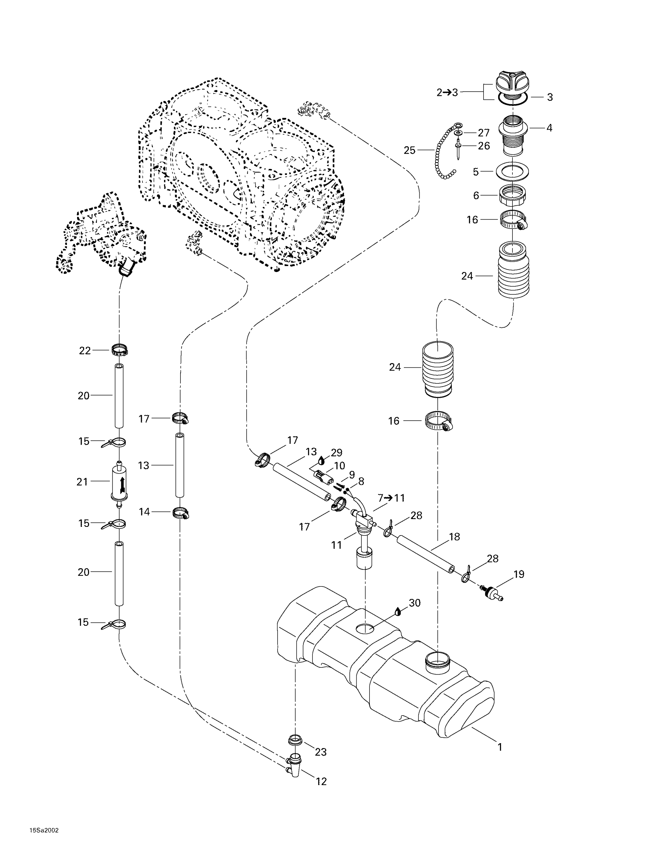 Схема узла: Oil Injection System