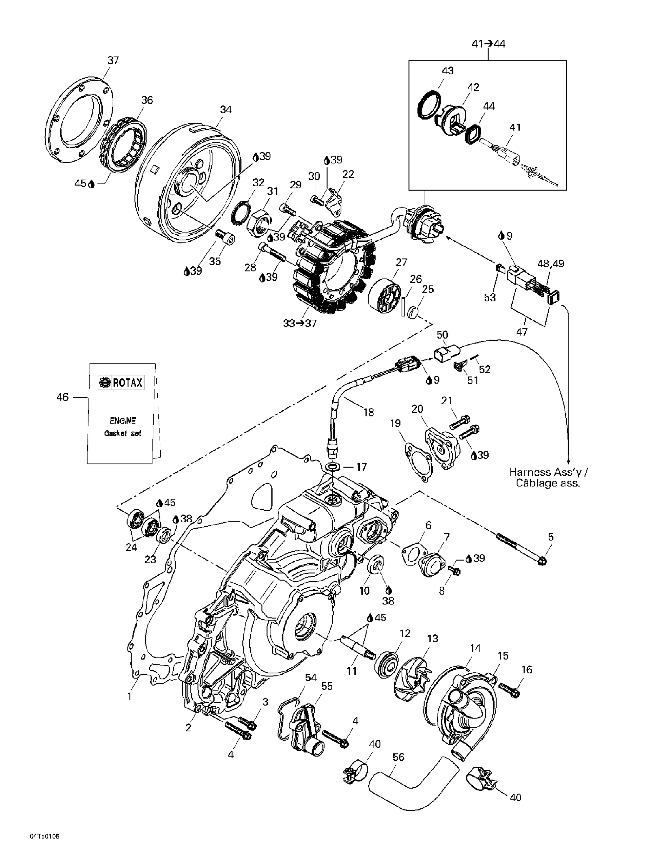 Схема узла: Ignition And Water Pump