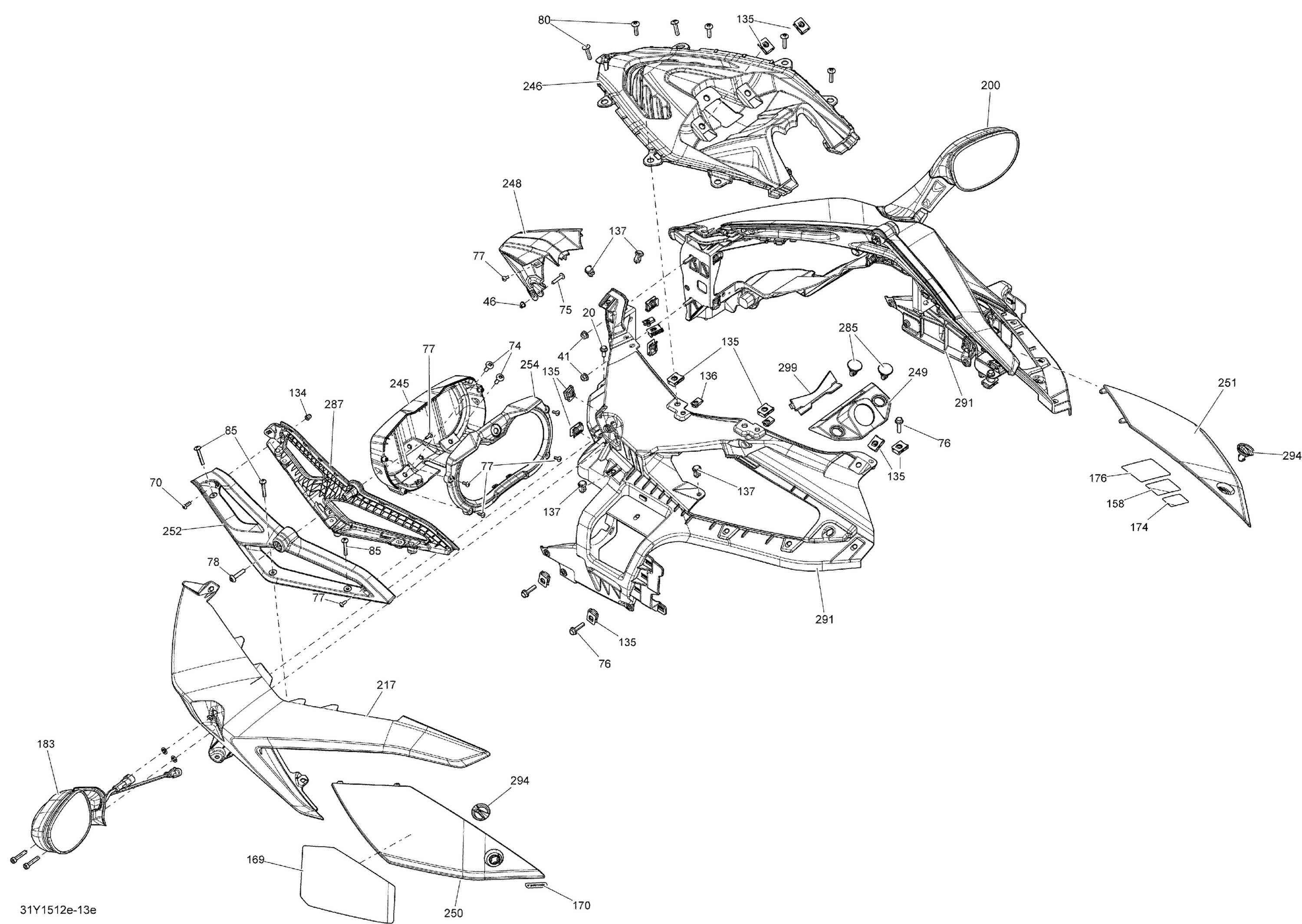 Схема узла: Body And Accessories Console_31Y1512e
