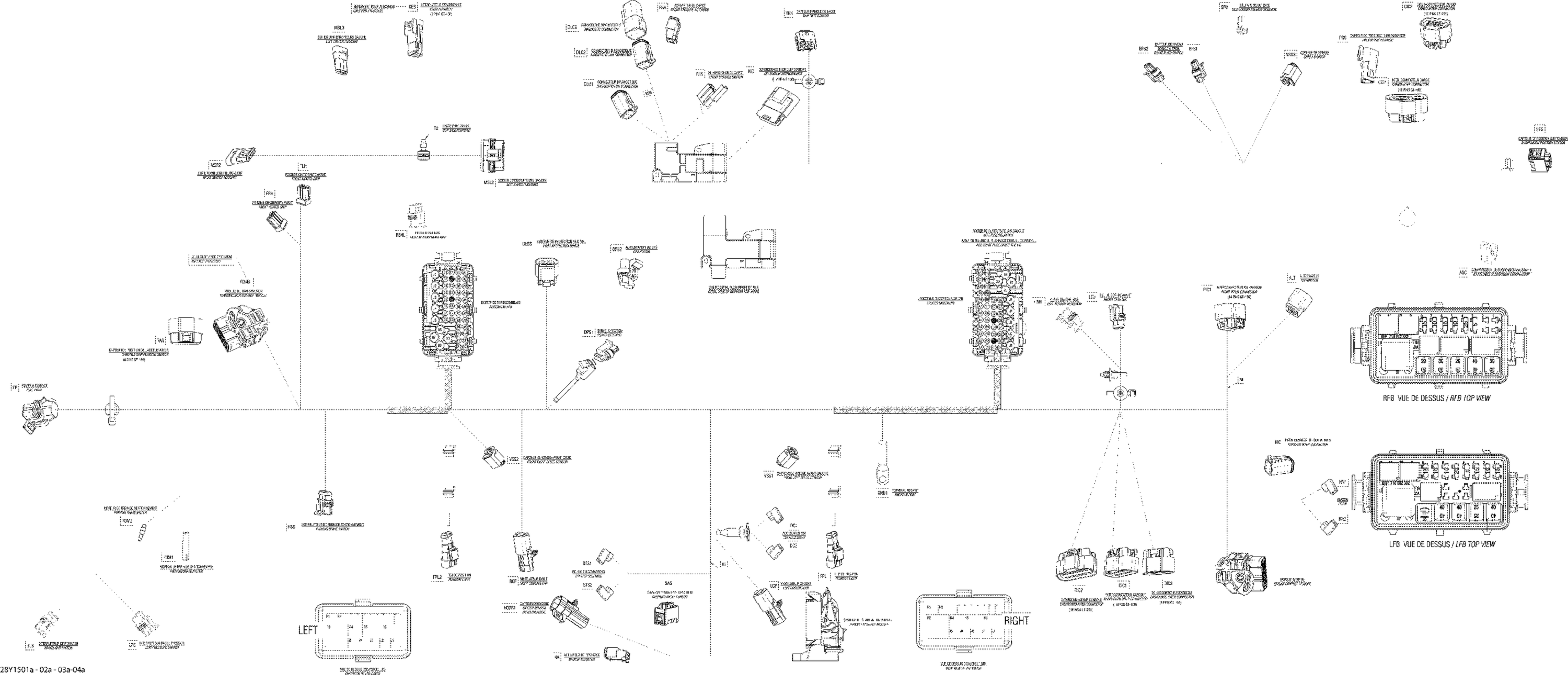 Схема узла: Electrical Harness Frame SM6_28Y1501a