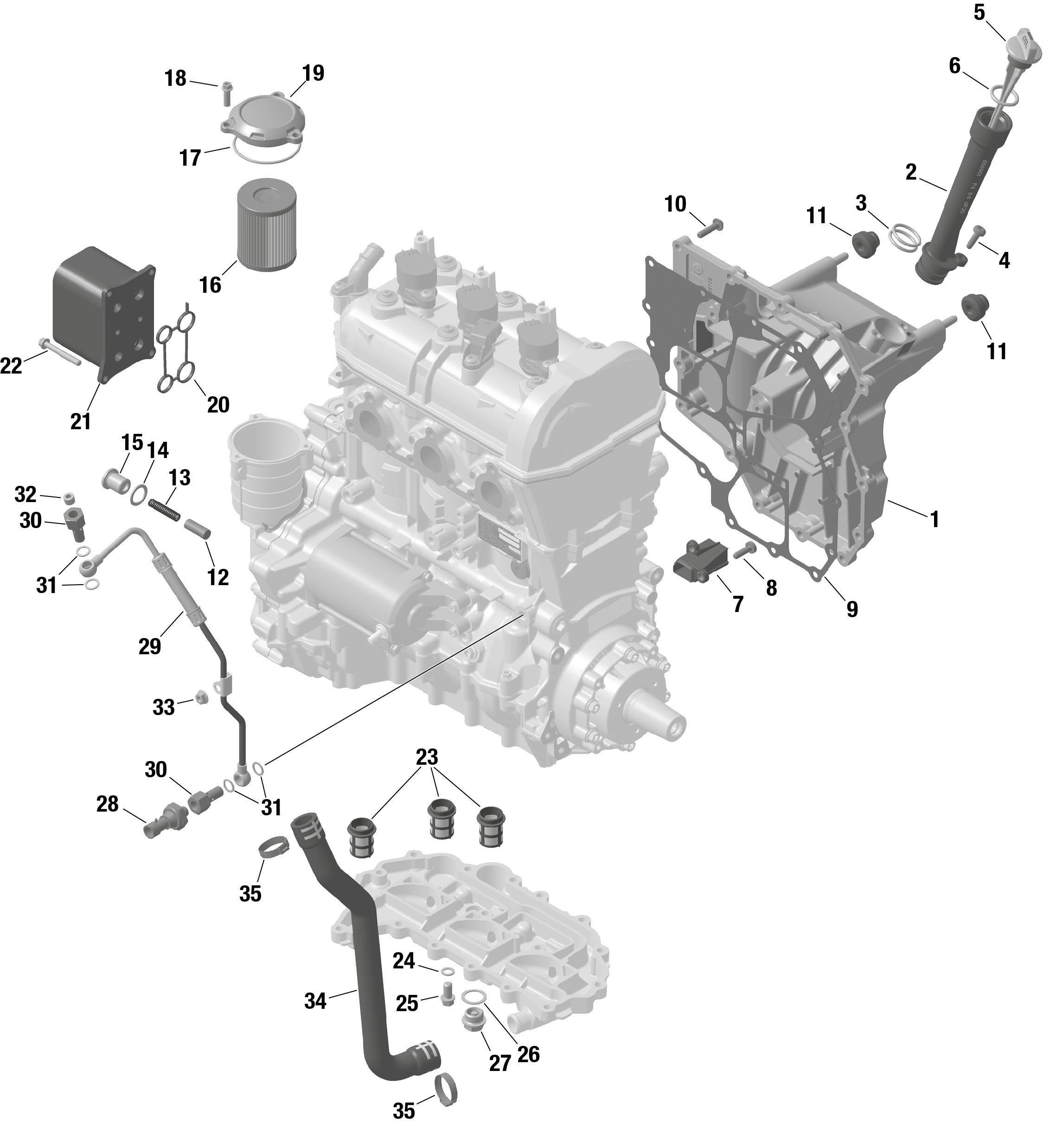 Engine Lubrication 900 HO