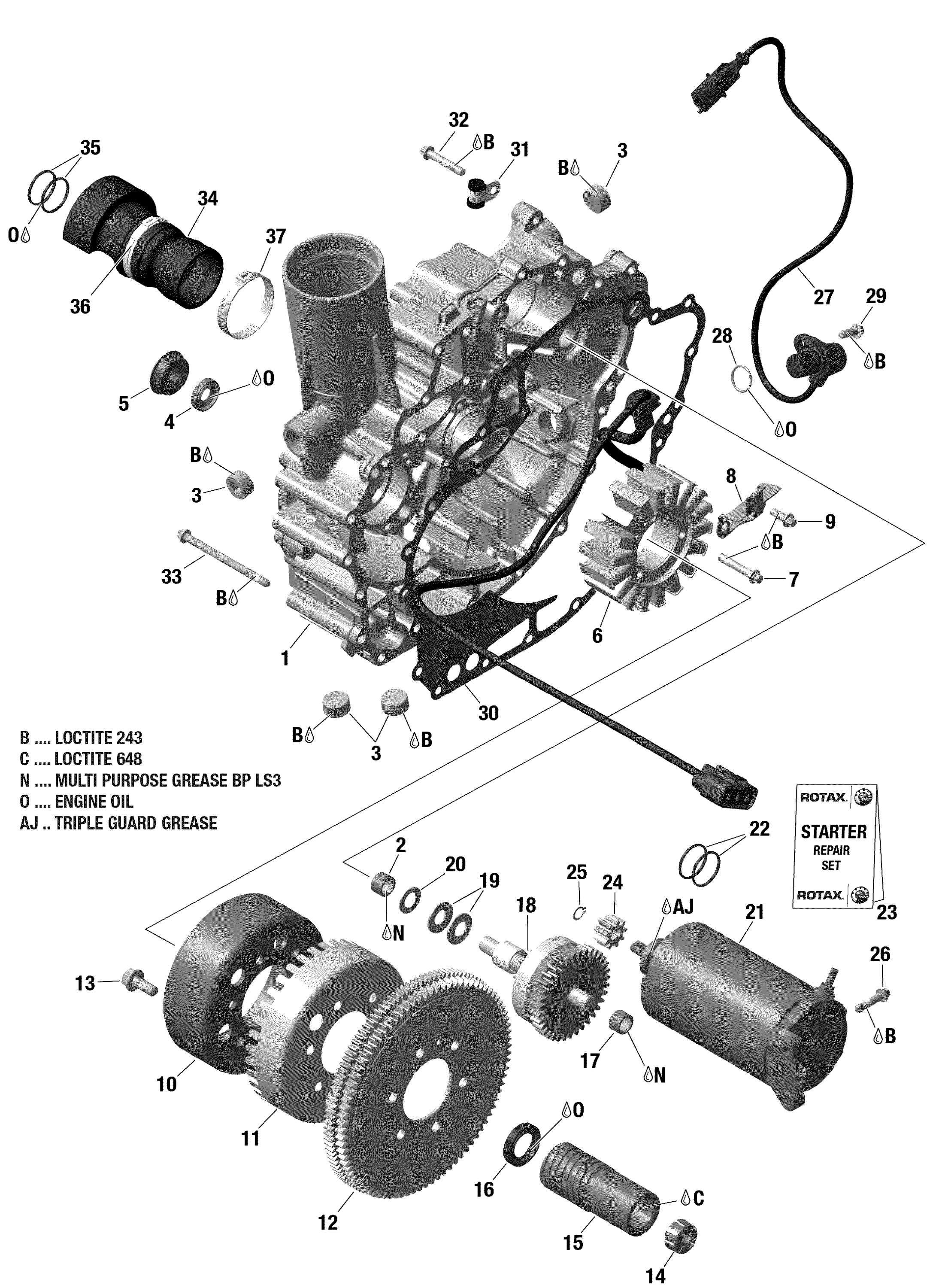 PTO Cover And Magneto