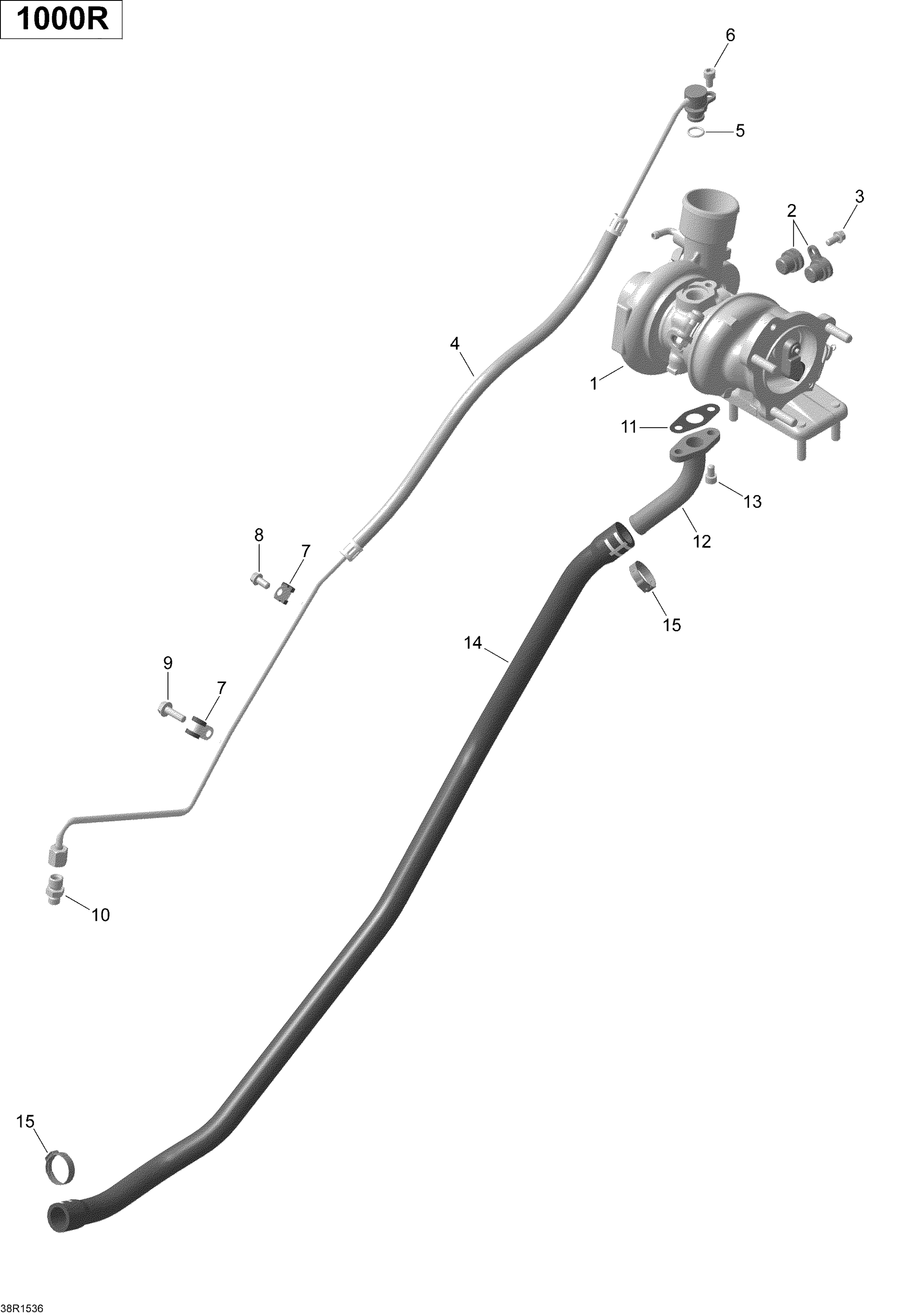 Схема узла: Turbocharger _38R1536