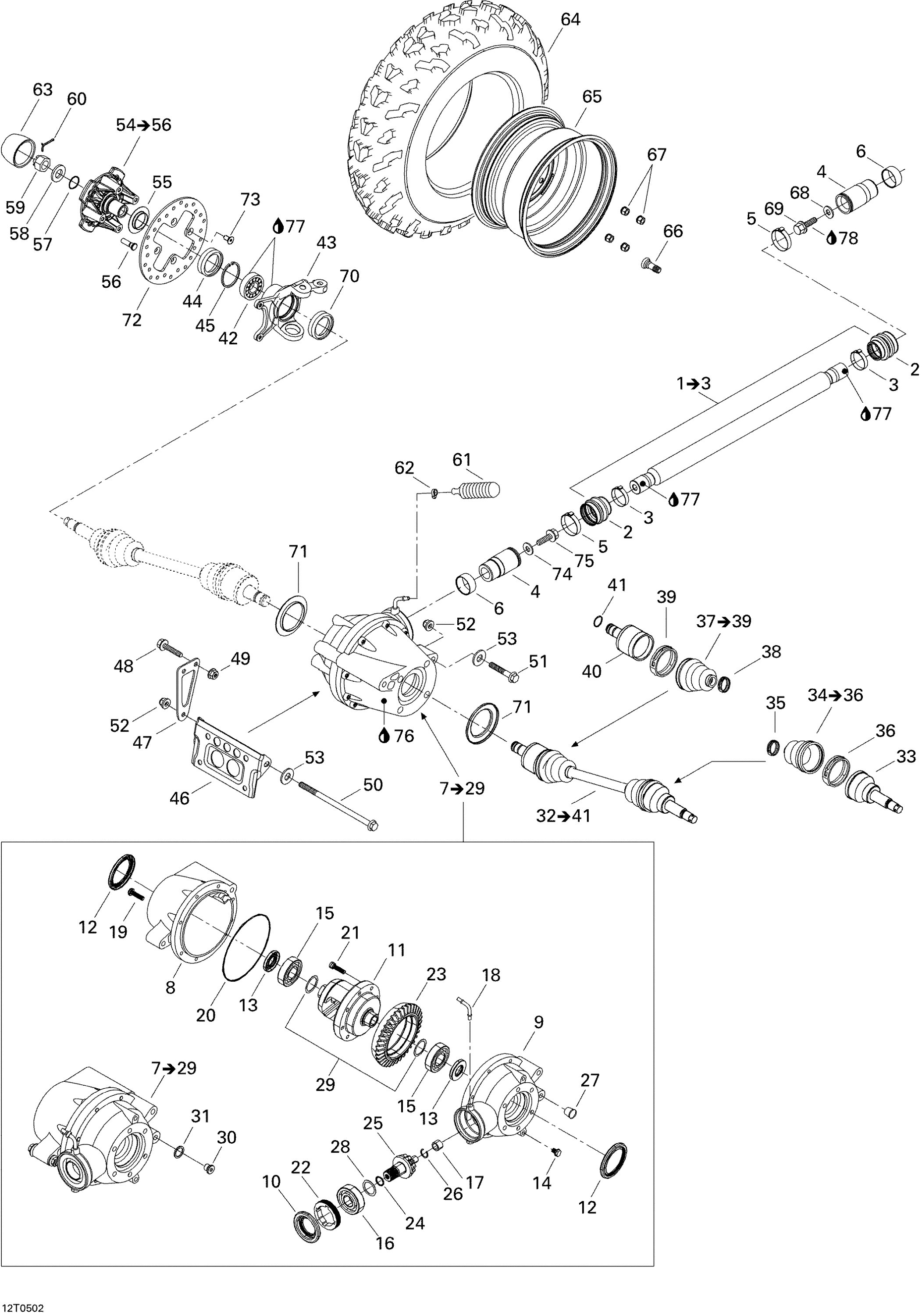Drive System, Front