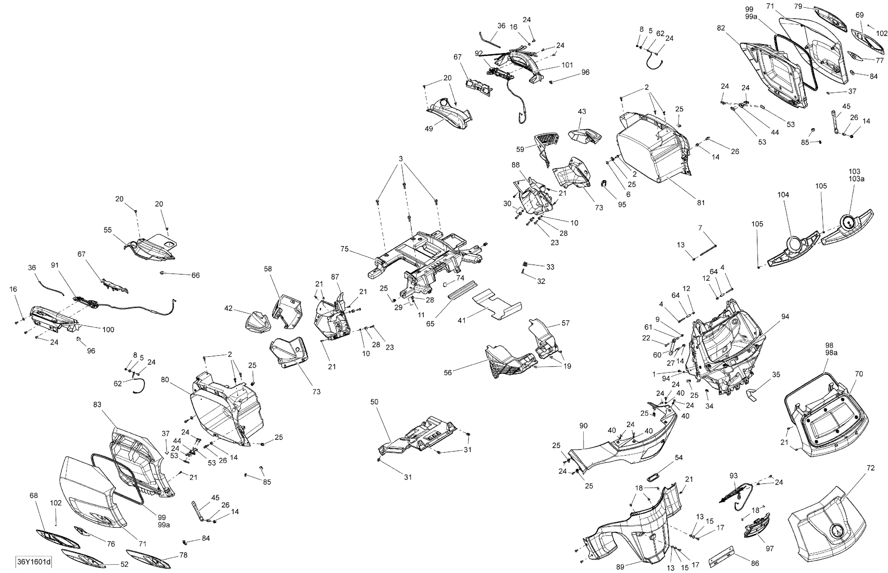 Схема узла: Luggages - Except Package Standard ()