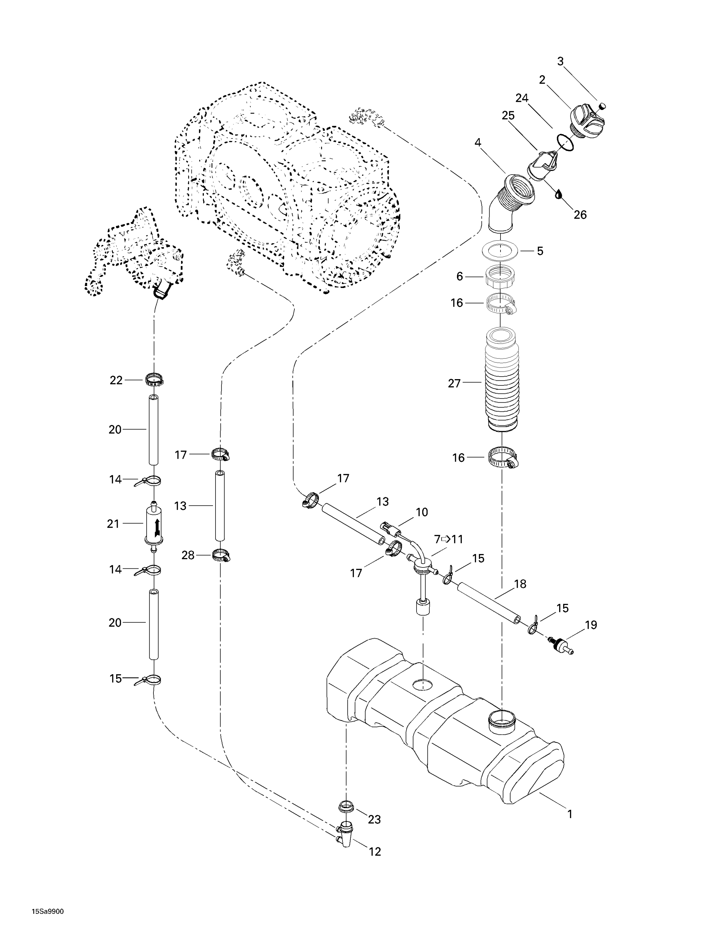 Схема узла: Oil Injection System