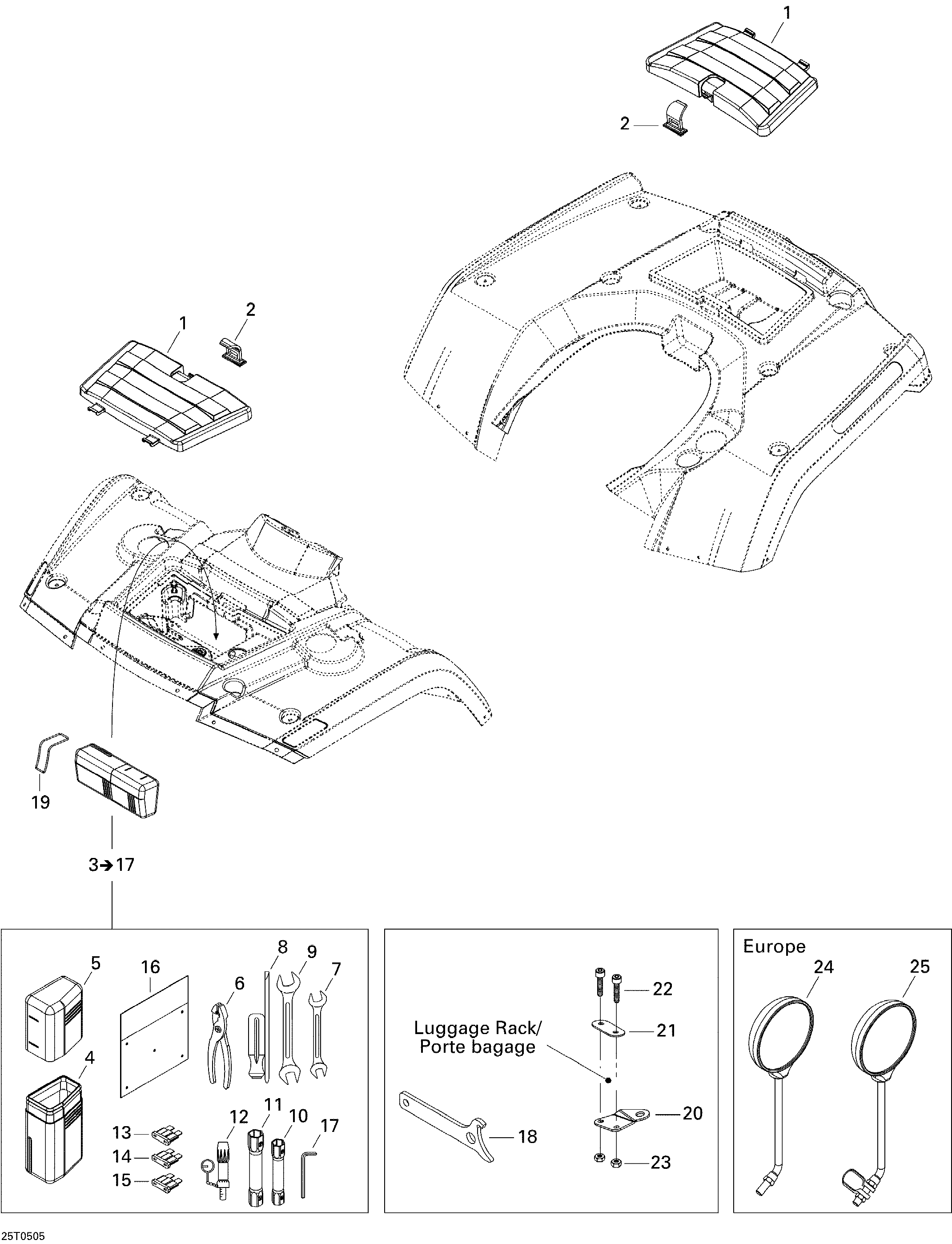 Front and Rear Trays