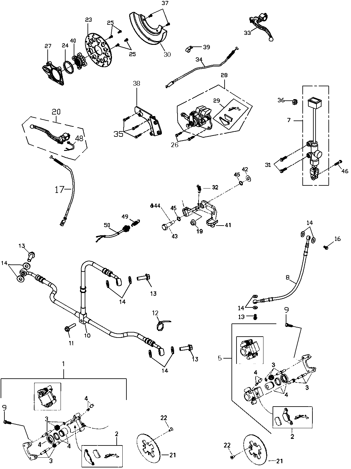 Схема узла: Hydraulic Brakes