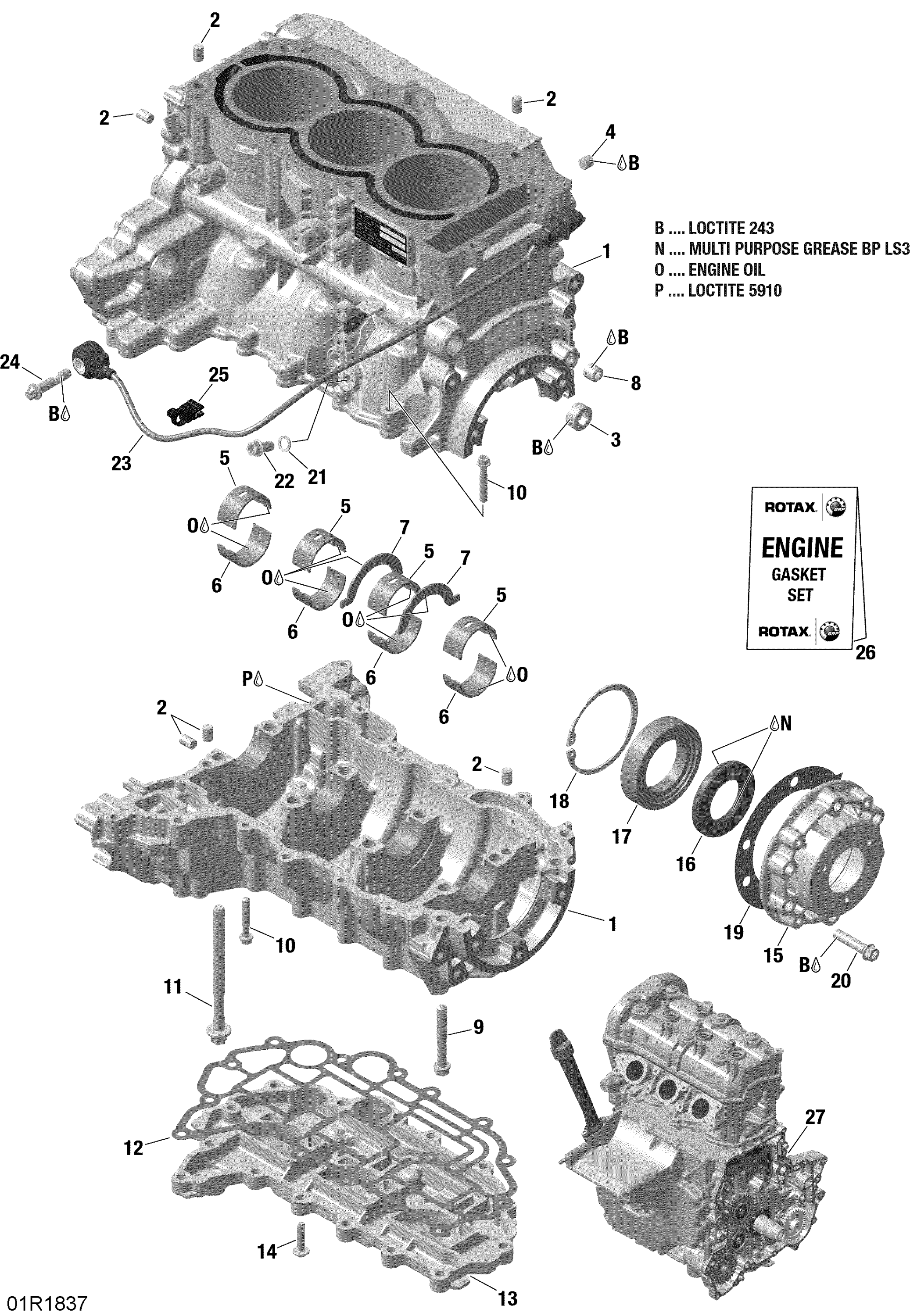Crankcase 900 HO