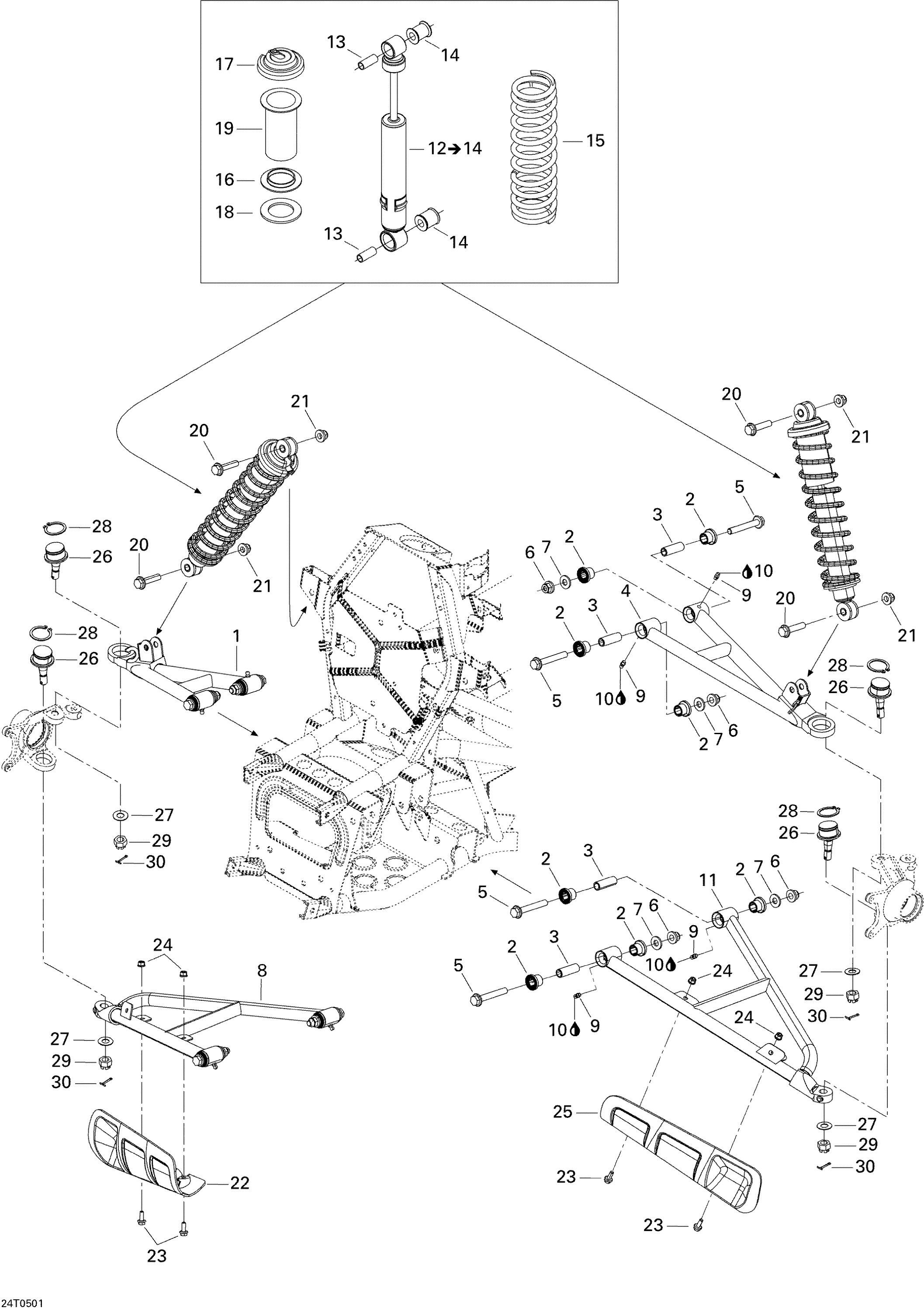 Схема узла: Front Suspension