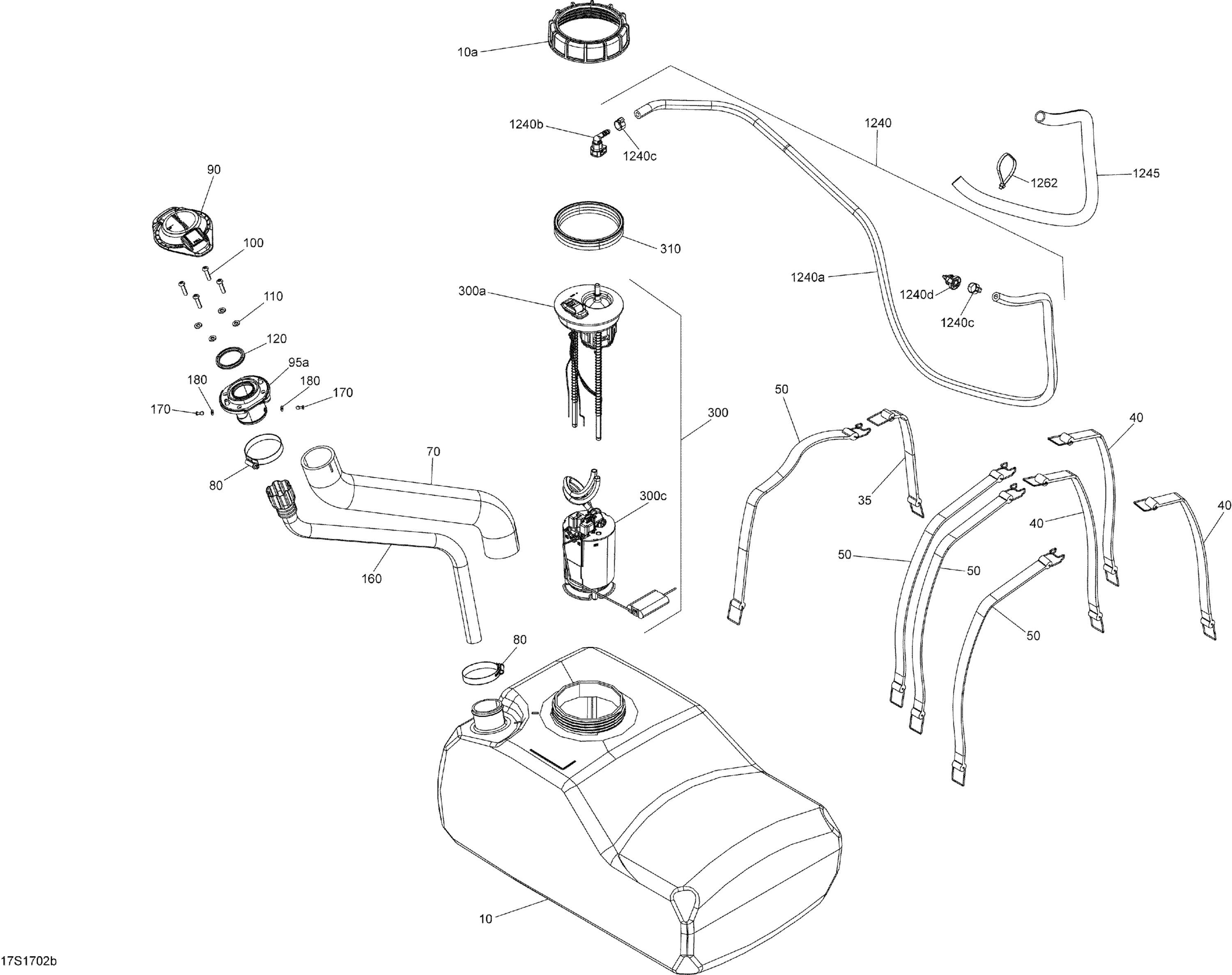 Fuel System - Model without Suspension