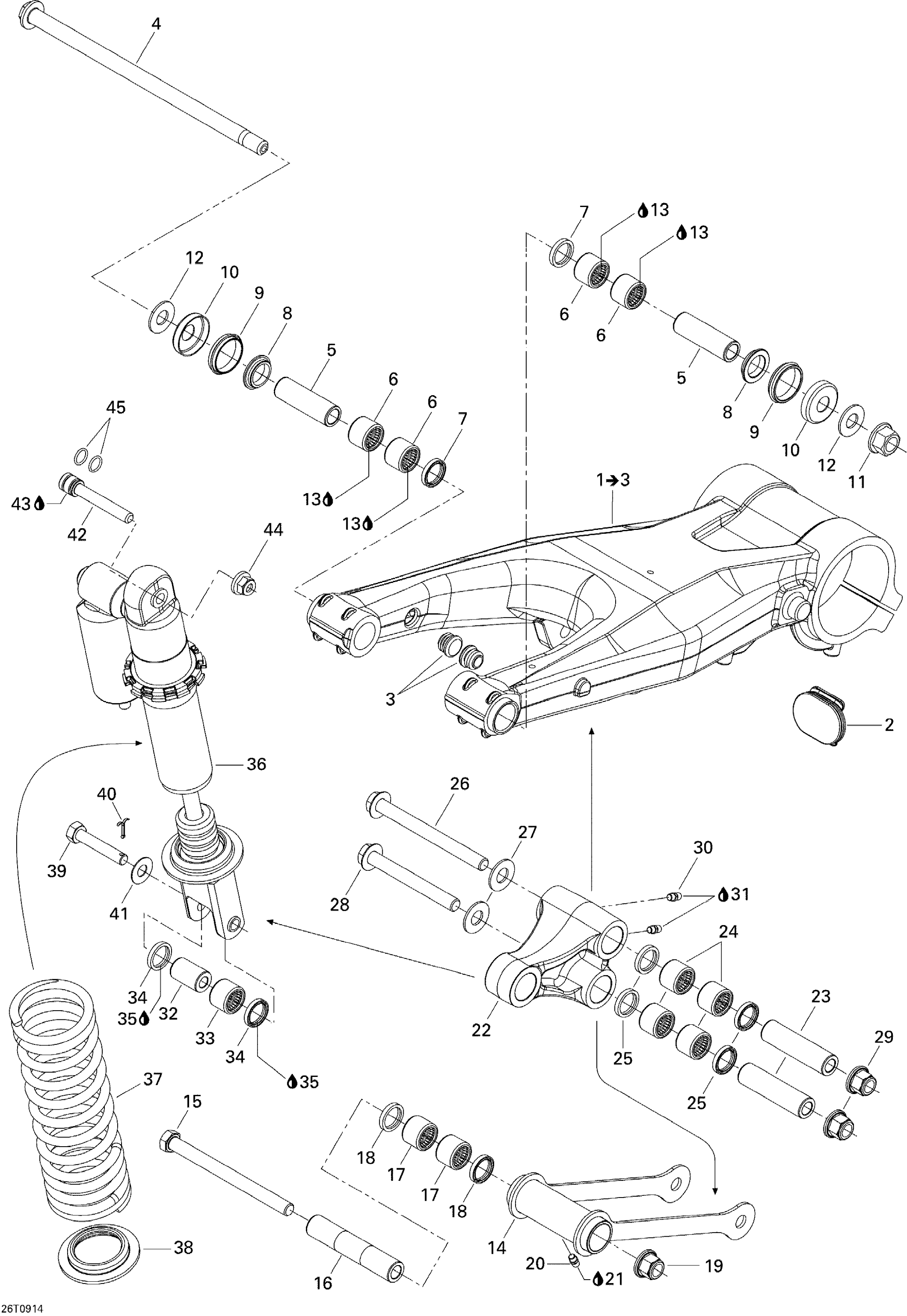 Схема узла: Rear Suspension Xxc