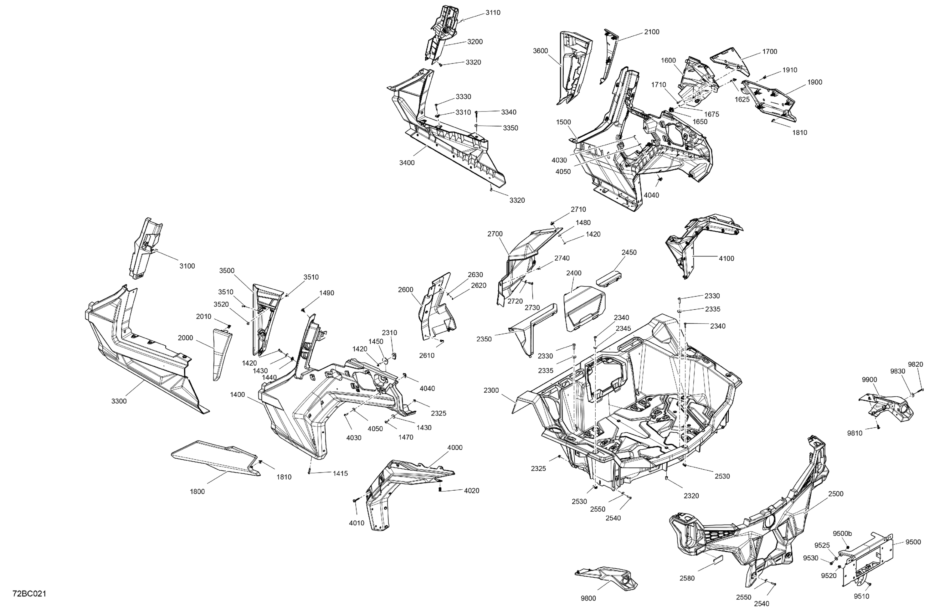 Схема узла: Body - Rear Section