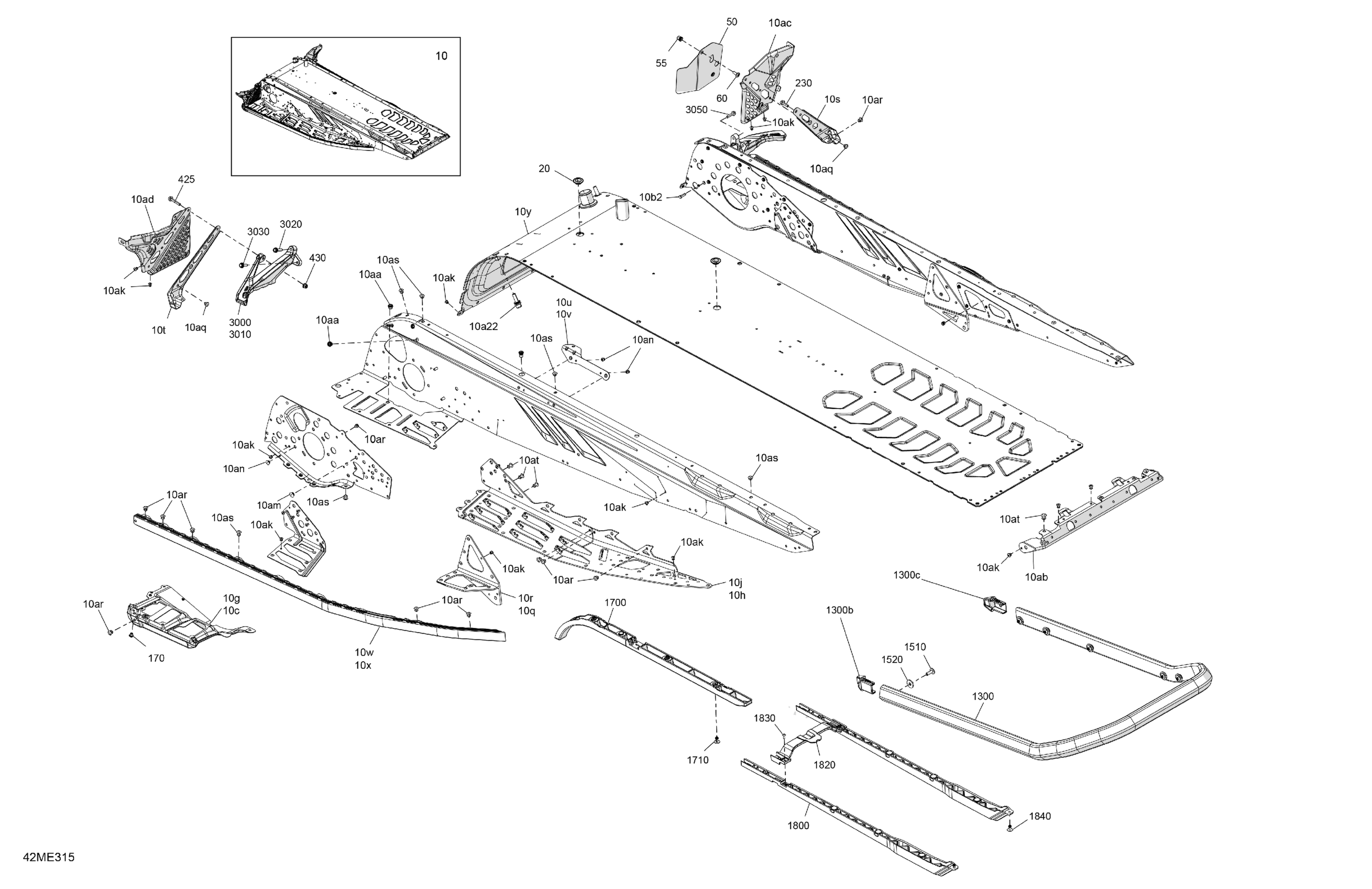 Схема узла: Frame - System - Rear Section