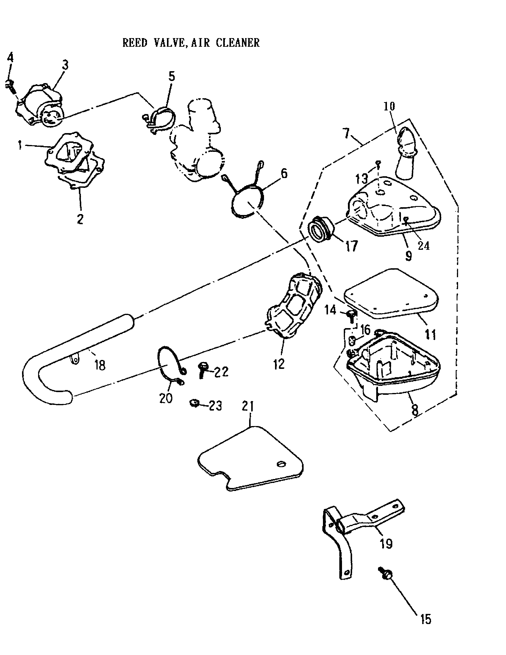 Reed Valve, Air Cleaner 166-05