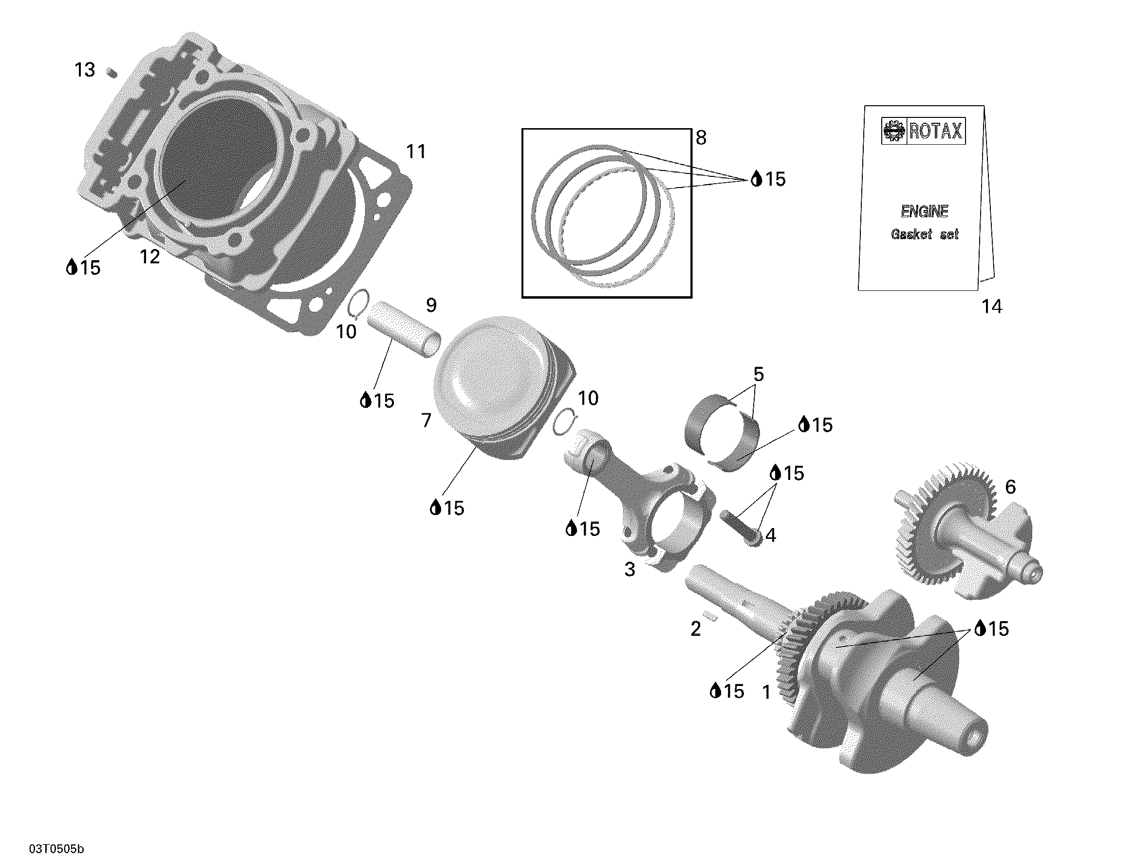 Crankshaft, Piston And Cylinder